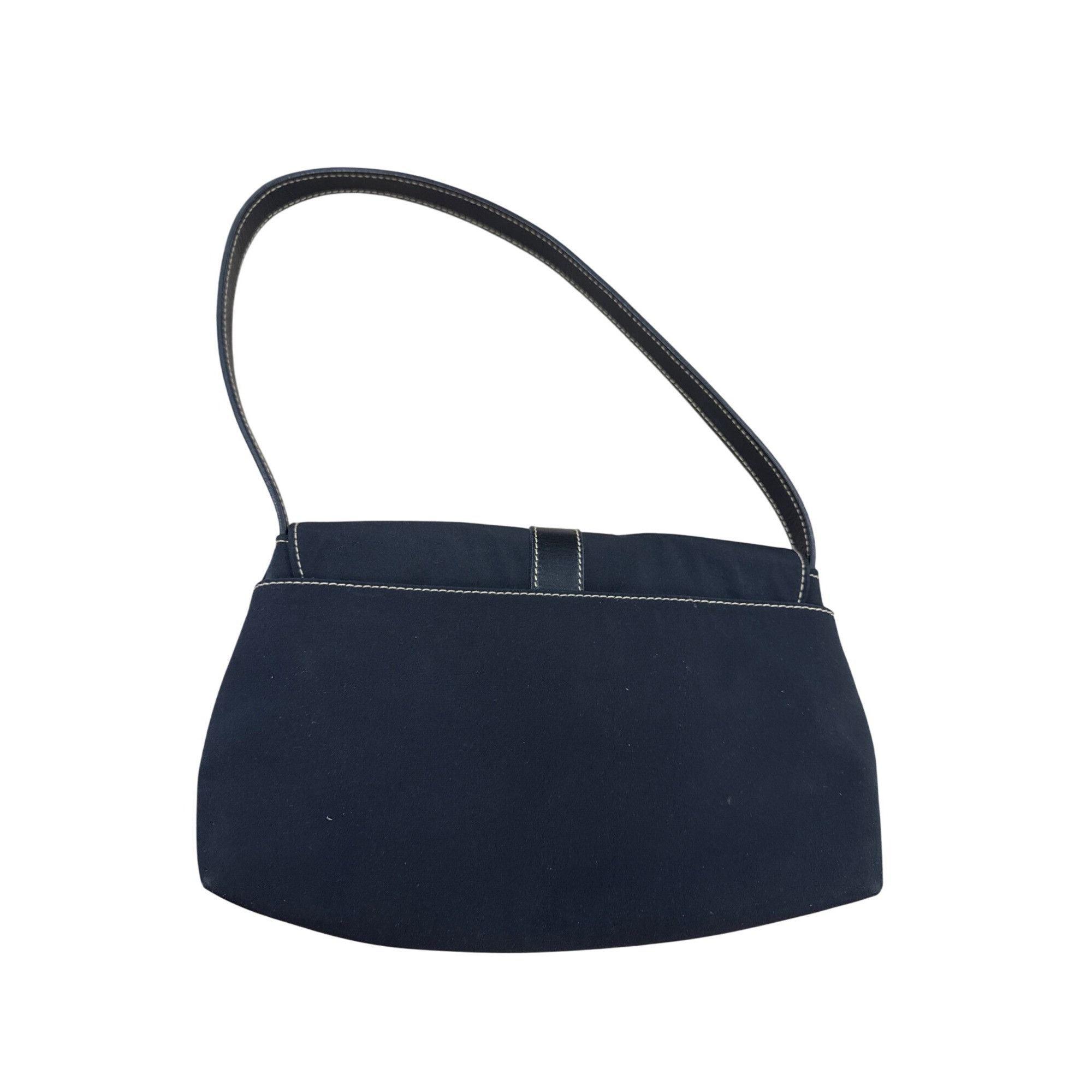 Lauren Ralph Lauren Lauren Ralph Lauren Womens Black Canvas Handbag Purse 7x11 S Size ONE SIZE - 6 Thumbnail