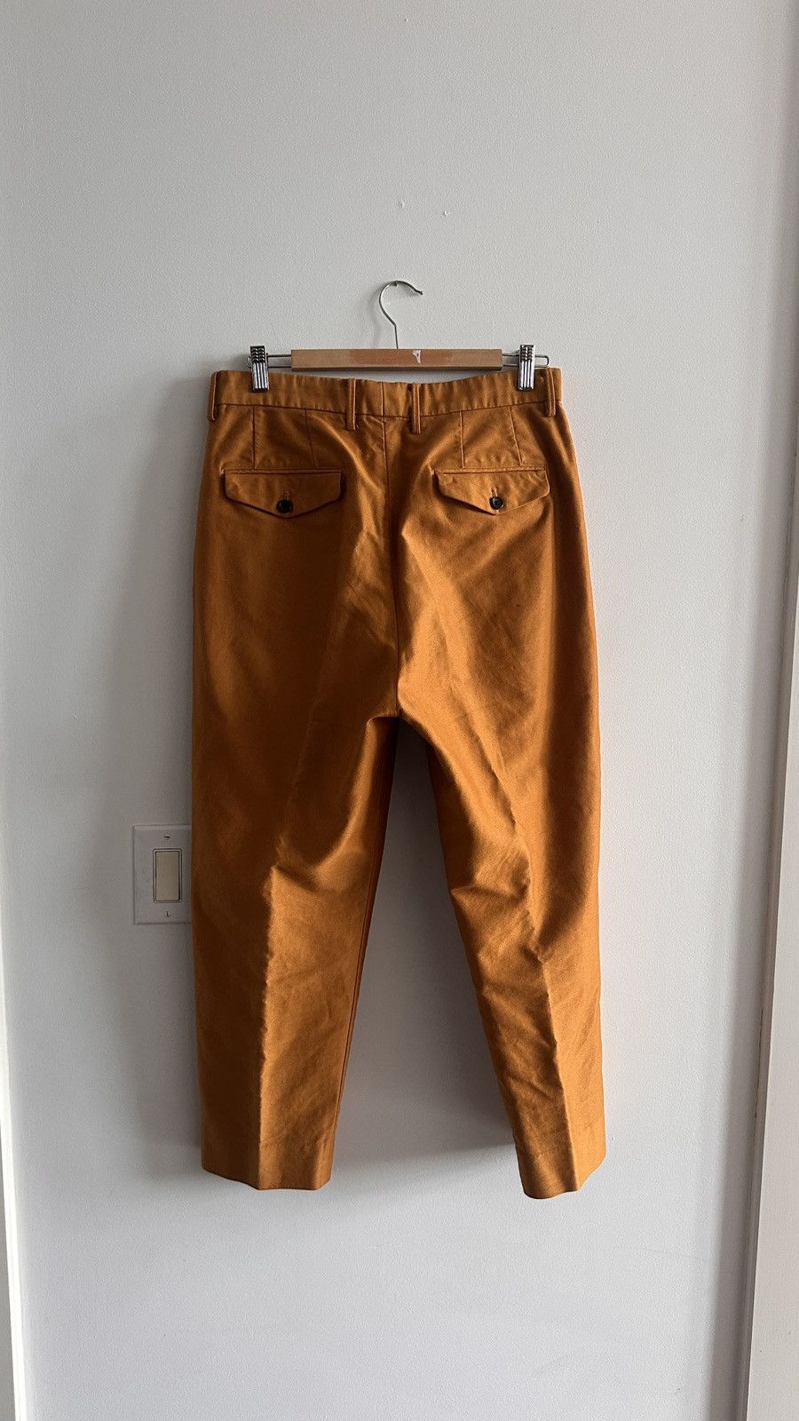 Tomorrowland Tomorrowland Burnt Orange Dbl Pleat Ctn Trouser Size Small Size US 30 / EU 46 - 5 Thumbnail