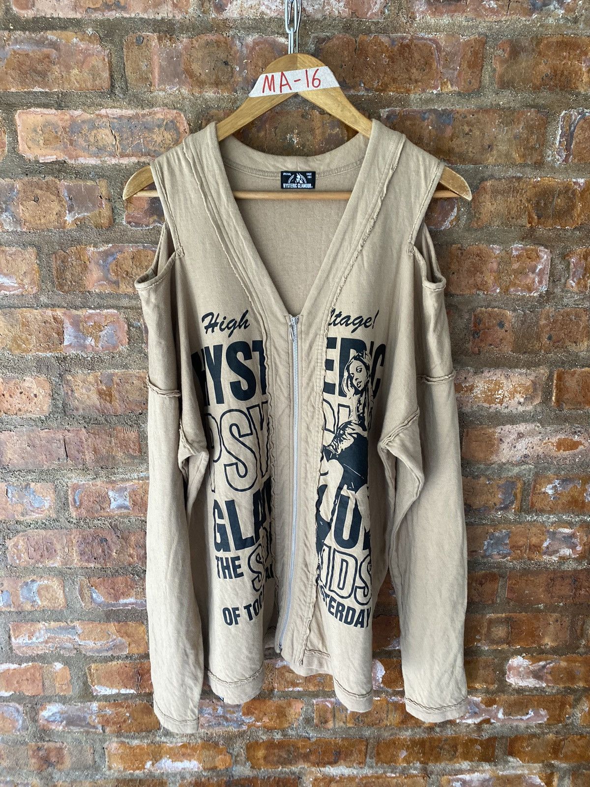 Hysteric Glamour 🔥 Oversize iconic logo zipper sweatshirt Size US L / EU 52-54 / 3 - 2 Thumbnail