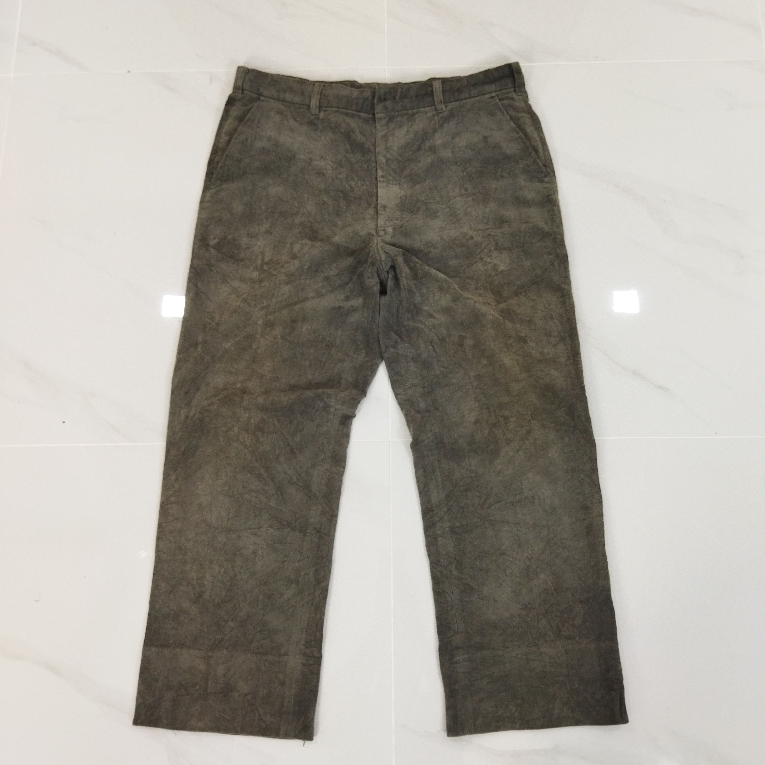 Japanese Brand PENTHOUSE CORDUROI FADED GREEN PANTS Size US 36 / EU 52 - 1 Thumbnail