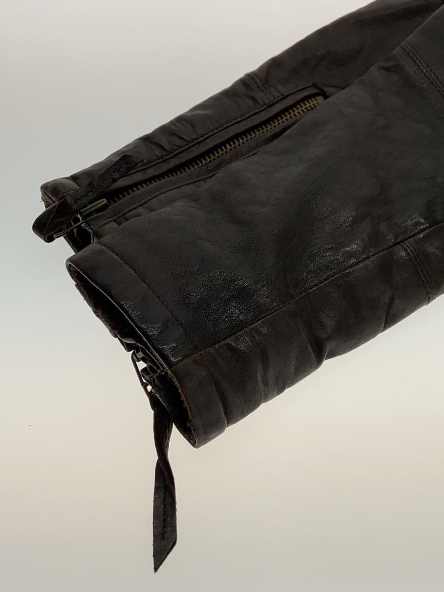 Avirex Avirex Plain Sheep Leather Single Rider Jacket Brown Size US L / EU 52-54 / 3 - 5 Thumbnail