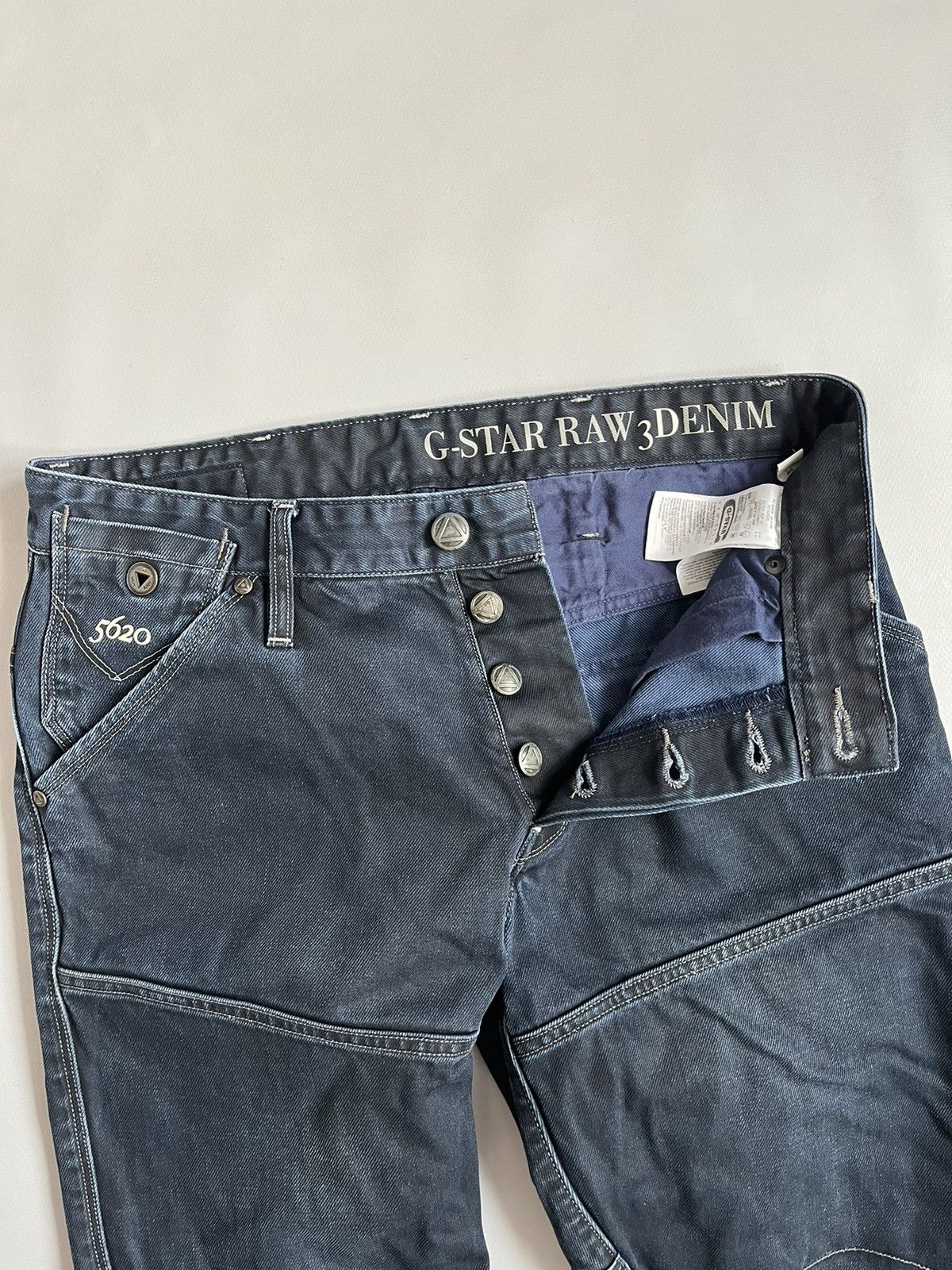 G-Star G-Star Raw Denim Motor 5620 3D Tapered Embro Pants Size US 32 / EU 48 - 3 Thumbnail