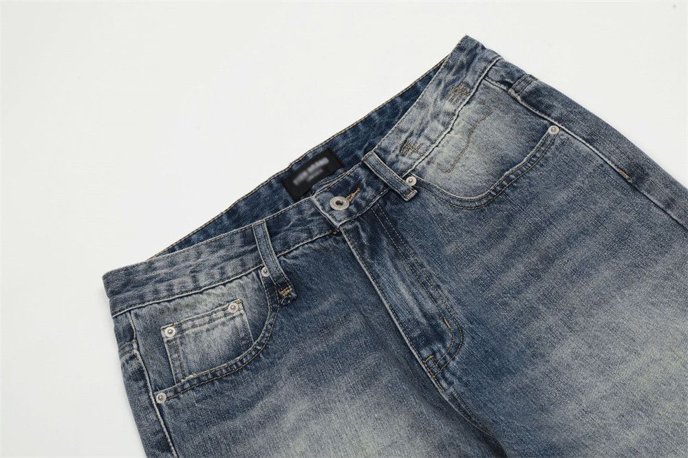 Japanese Brand × Jean Men's hippie distressed loose washed ripped bootcut jeans Size US 34 / EU 50 - 4 Thumbnail