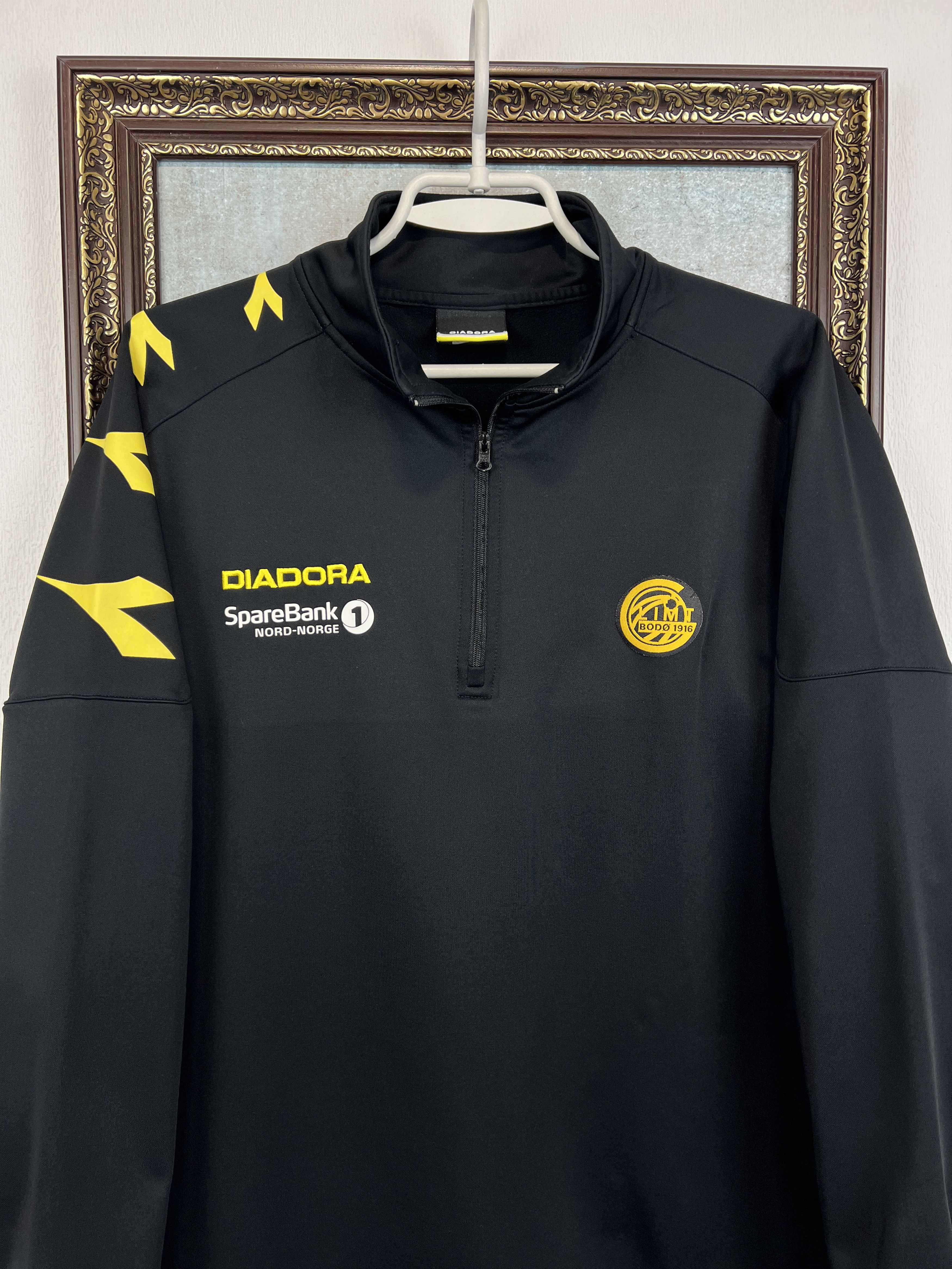 Diadora Vintage Bodo Glimt Football Train Jacket Soccer Sweatshirt Size US M / EU 48-50 / 2 - 2 Thumbnail