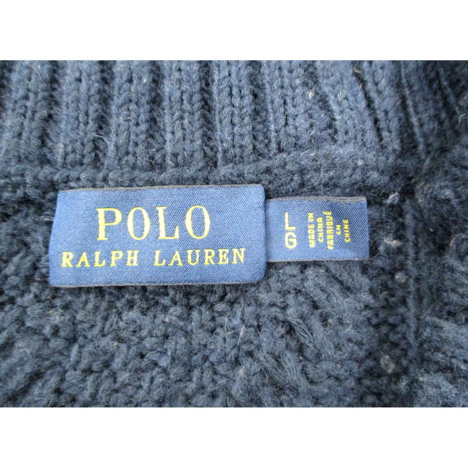 Polo Ralph Lauren Polo Ralph Lauren Sweater Dress Womens L Navy Knit Crew Neck Pullover Logo Casual Vintage: No Size L / US 10 / IT 46 - 6 Thumbnail