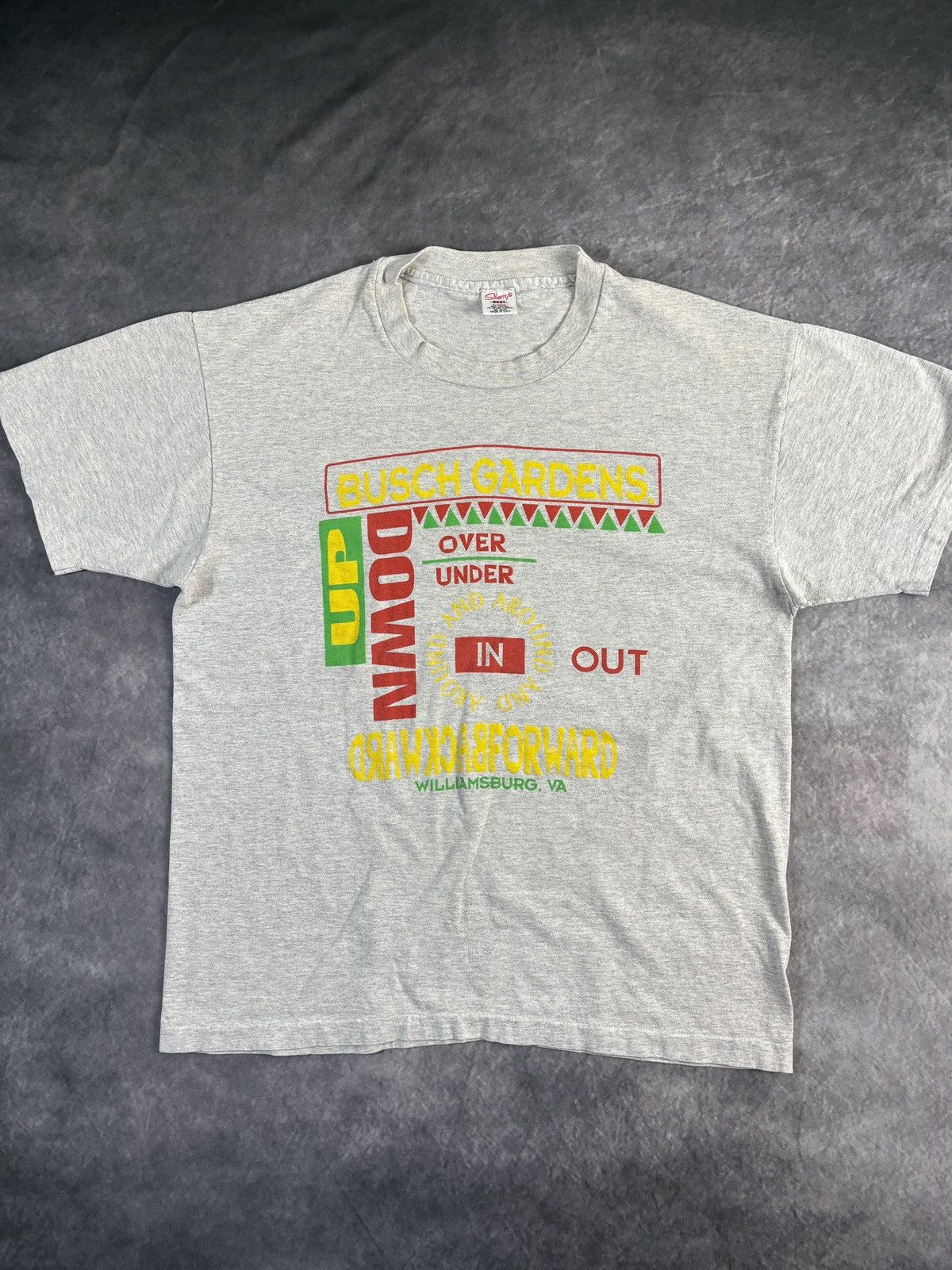 Vintage Vintage Busch Gardens Tee Six Flags Waterpark Graphic 90s Size US XL / EU 56 / 4 - 1 Thumbnail
