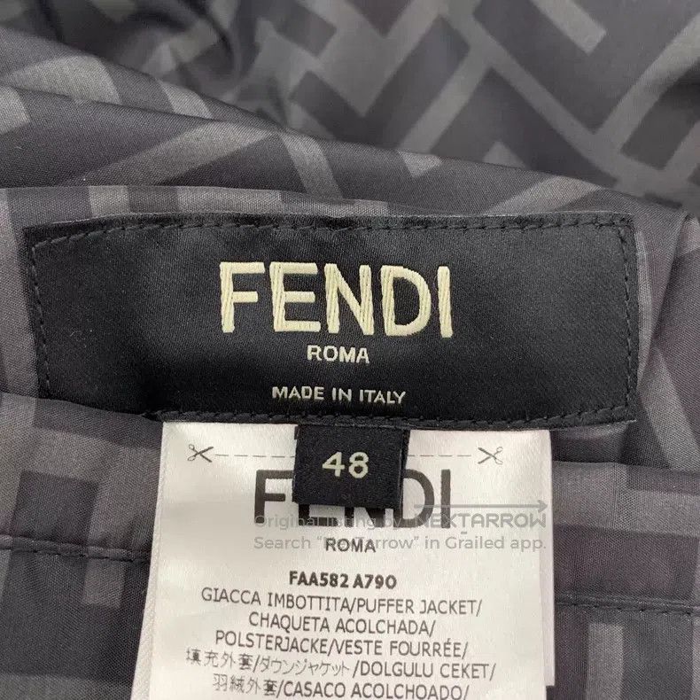Fendi Fendi Contrast Color Logo Fleur-de-lis Print Hooded Zip-Up Size US M / EU 48-50 / 2 - 5 Thumbnail