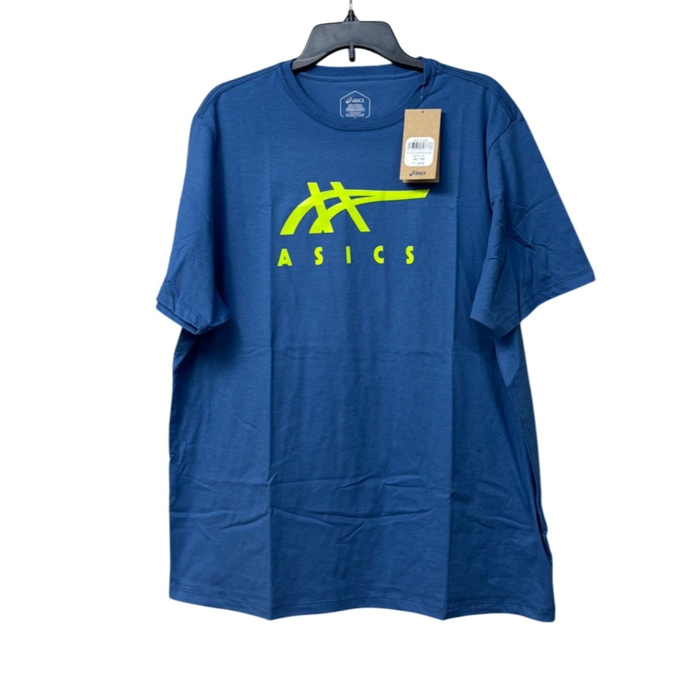 Asics ASICS Stripe Men's Short Sleeve Tee, Blue, 2XL Size US XXL / EU 58 / 5 - 9 Thumbnail