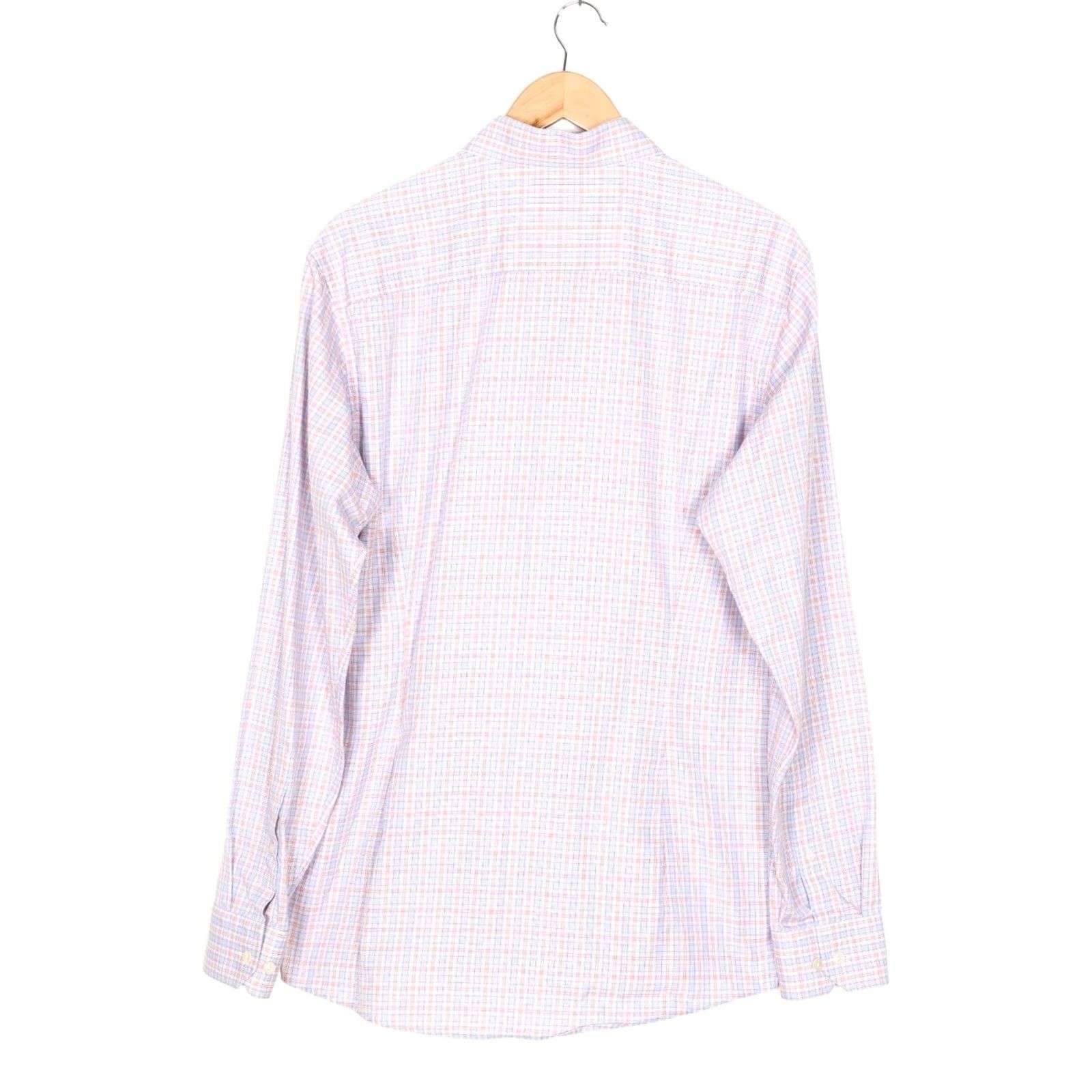 Eton ETON Slim Fit Twill Plaid Shirt Men XL Long Sleeve Cutaway Button-Up, Multicoloured, Casual, Formal, 43 17 Size US XL / EU 56 / 4 - 4 Thumbnail