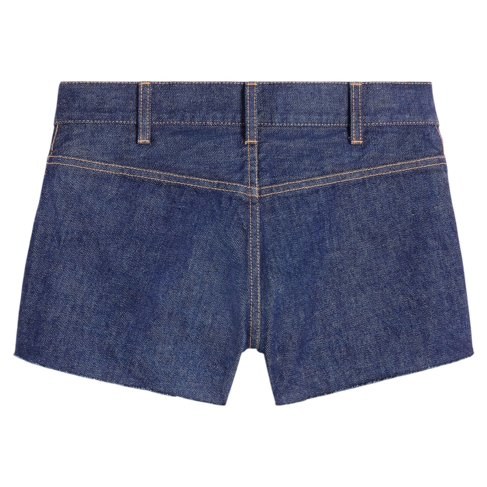 Celine 2N950799U.07IN Low-Rise Mini Shorts with Raw Hems Size 29" - 2 Thumbnail