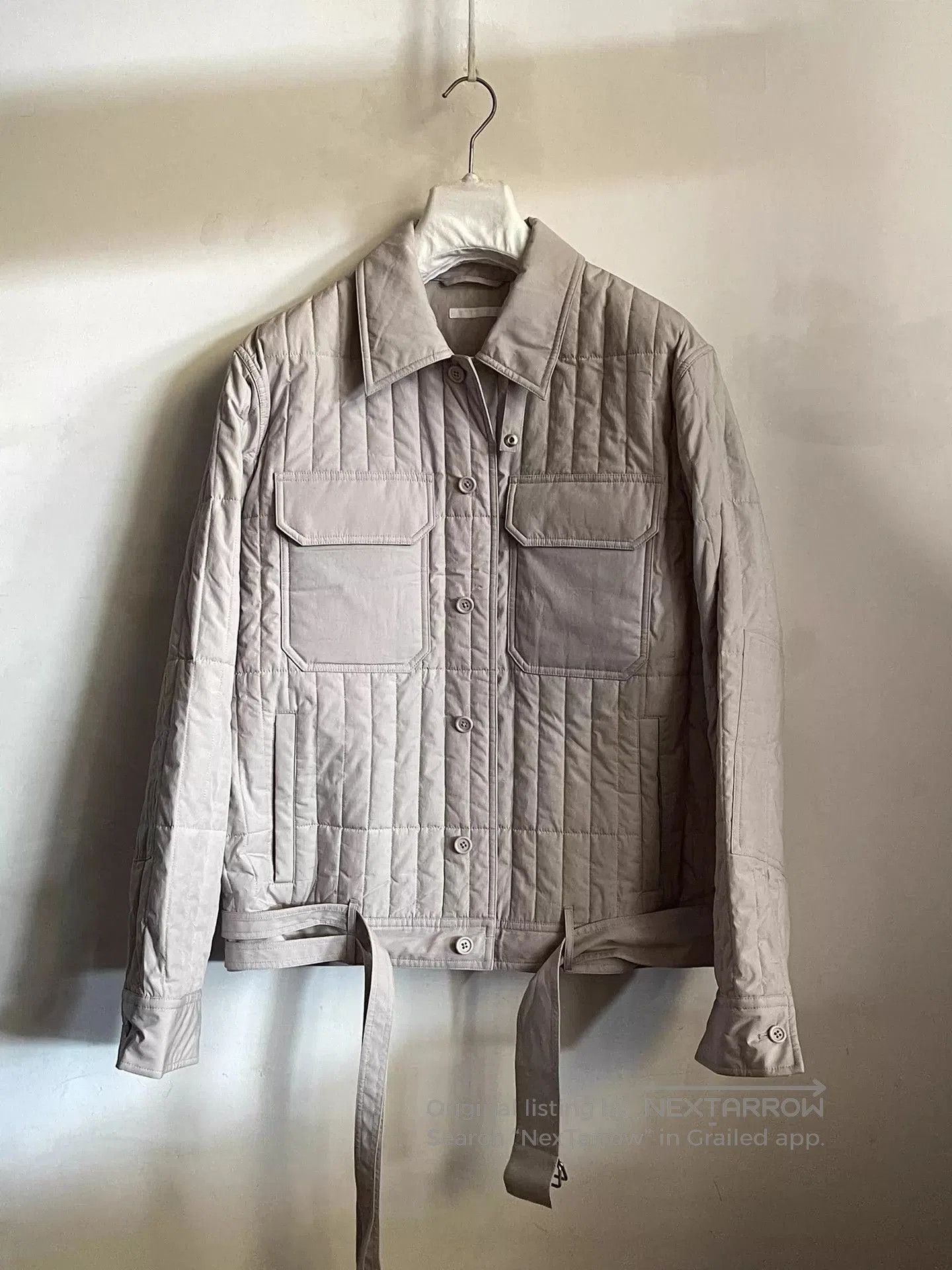 Helmut Lang Helmut Lang Striped cotton-padded jacket jacket. Size US L / EU 52-54 / 3 - 3 Thumbnail