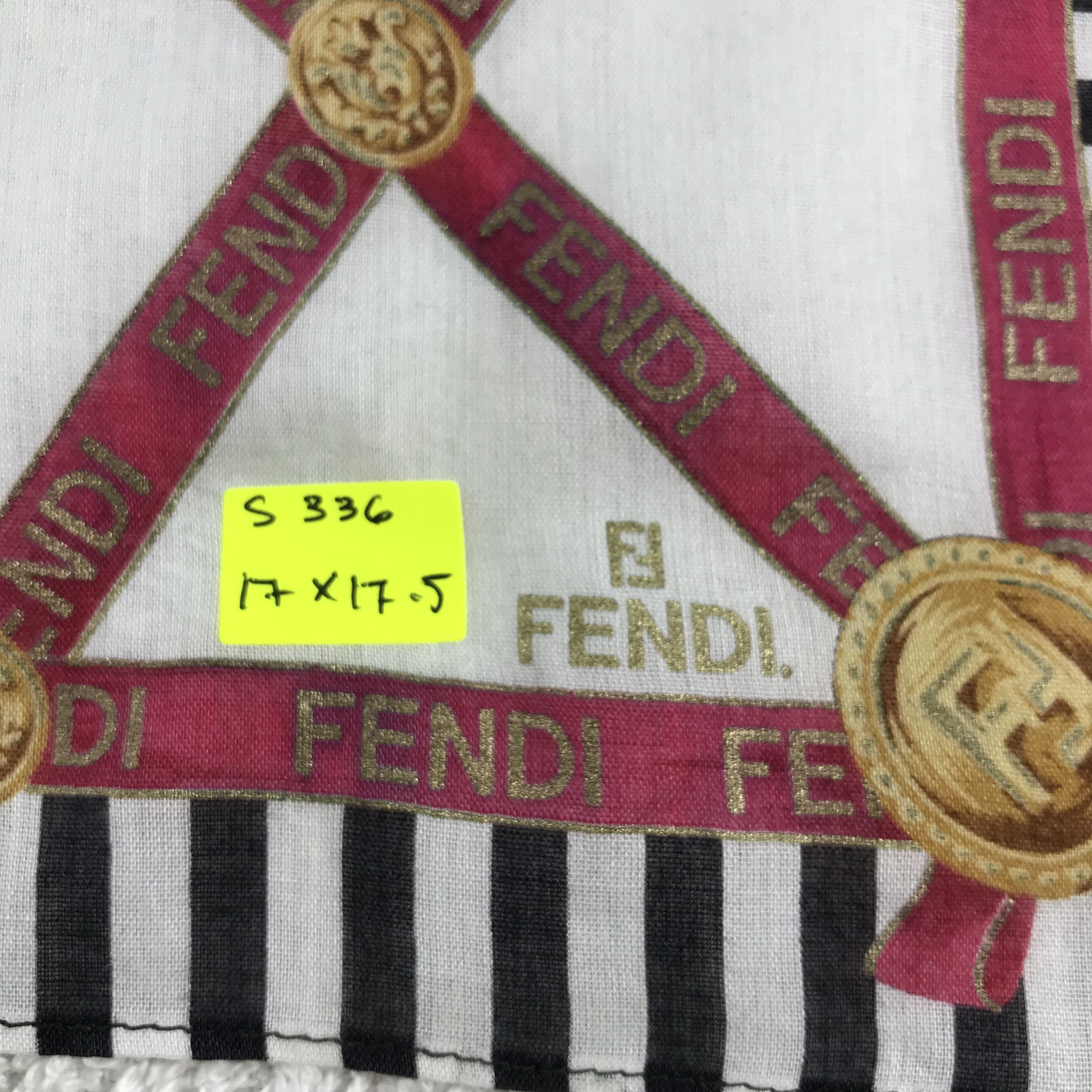 Vintage Vintage Fendi Bandana / Handkerchief / Neckerchief - S336 Size ONE SIZE - 5 Thumbnail