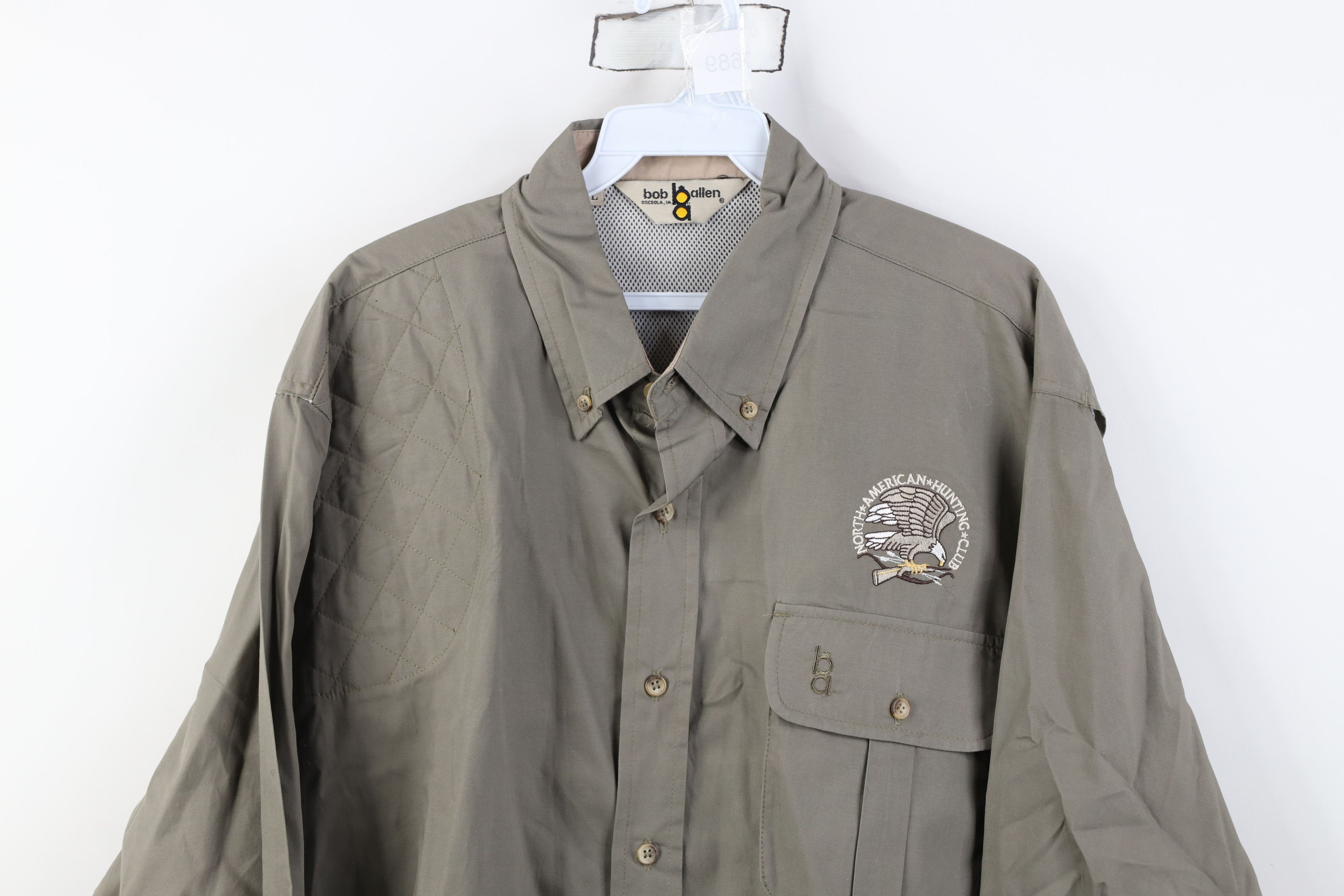 Vintage Vintage 90s American Hunting Club Eagle Shooting Shirt Size US L / EU 52-54 / 3 - 2 Thumbnail