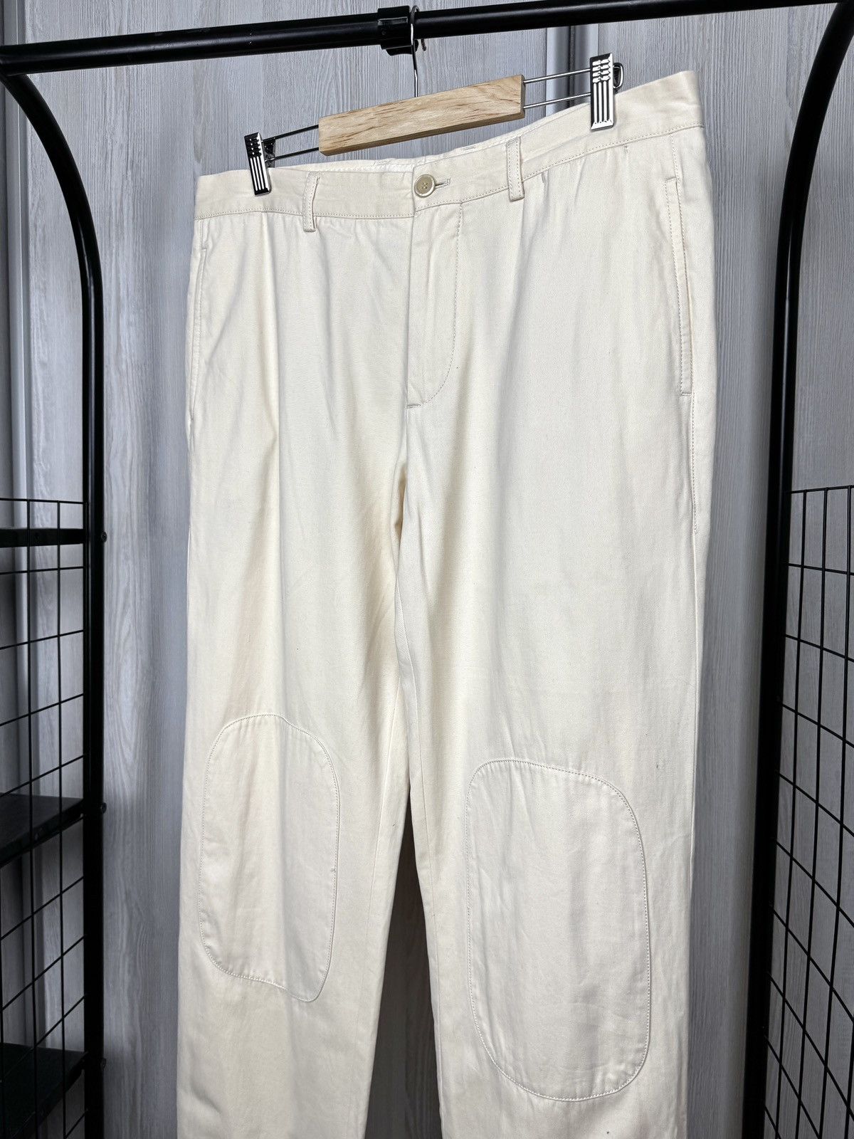 Brunello Cucinelli Brunello Cucinelli double knee cotton beige ivory pants 52 Size US 36 / EU 52 - 5 Thumbnail