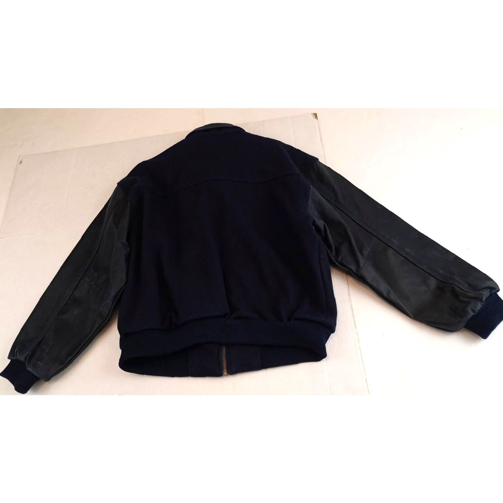Vintage VINTAGE ID wear Jacket Varsity Bomber Unisex Adults Wool Blue Snap Button Embroidered Logo Cars Racing 26in long 23in pit to pit Size US M / EU 48-50 / 2 - 6 Thumbnail