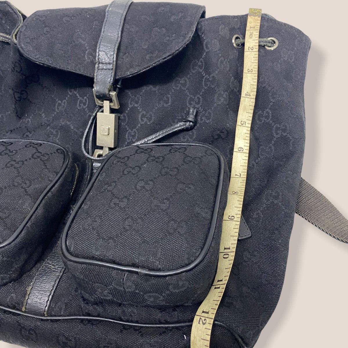 Gucci ‼️LASTDROP‼️ AUTHENTIC GUCCI GG JACKIE CANVAS BACKPACK Size ONE SIZE - 13 Thumbnail