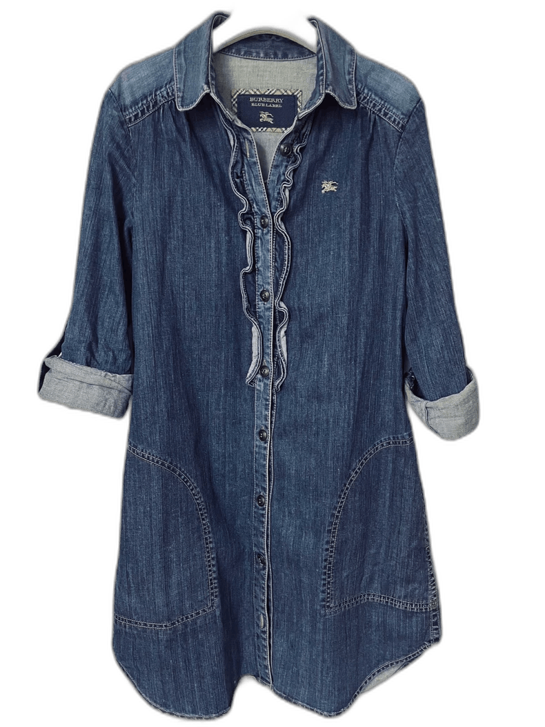 Burberry Burberry Denim Trench Coat Shirt Dress Size US M / EU 48-50 / 2 - 1 Thumbnail