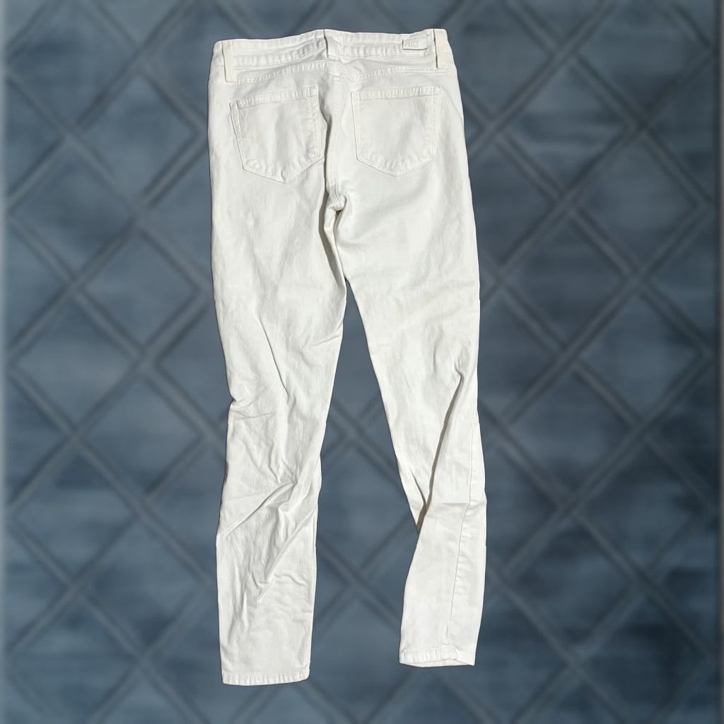 Paige PAIGE Verdugo Crop Jeans White 28 Women's Cotton Blend Denim Cropped Low Rise 25 In Inseam Regular Size 28 Size 28" / US 6 / IT 42 - 1 Thumbnail