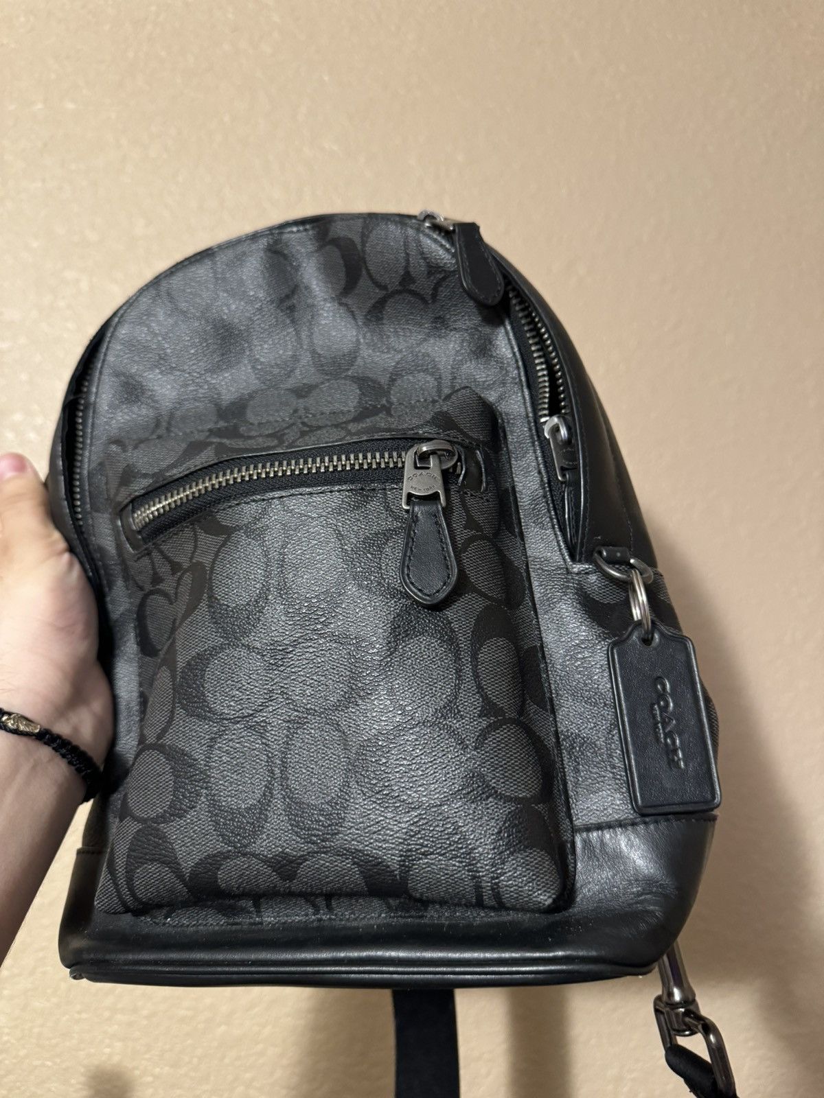 Coach Coach Black Monogram Sling Bag Size ONE SIZE - 1 Thumbnail