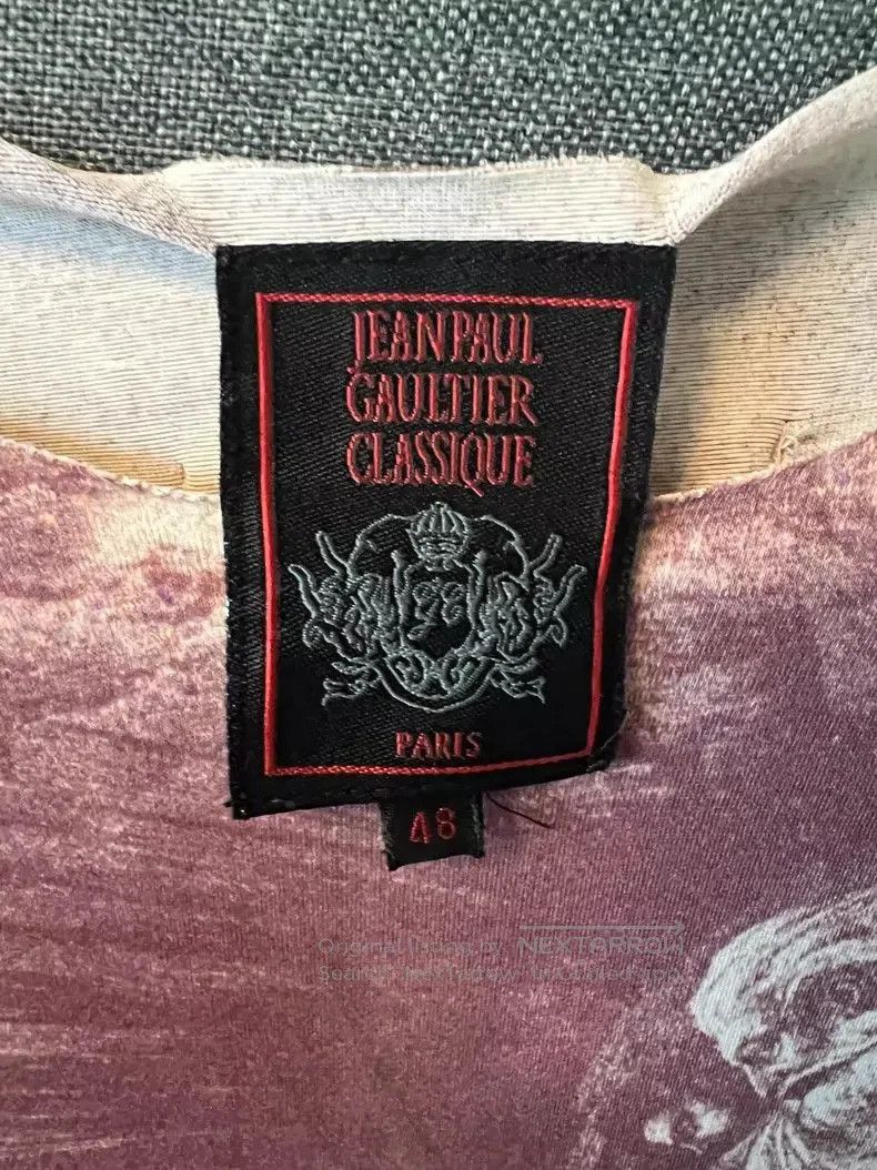 Junya Watanabe Jean Paul Gaultier 90s Portrait Sweater. Size US M / EU 48-50 / 2 - 5 Thumbnail