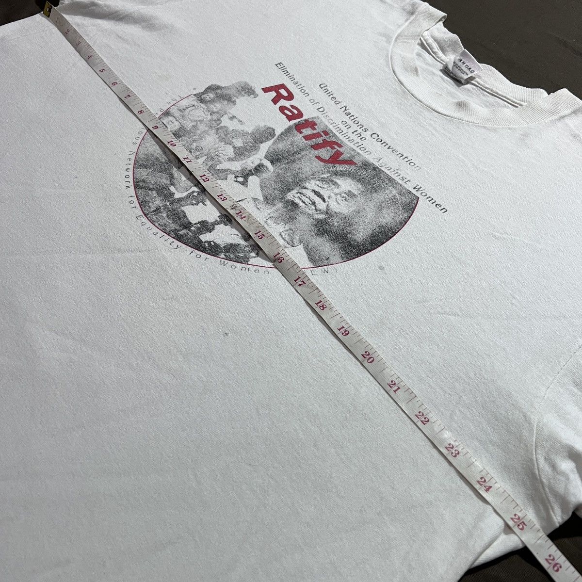 Rap Tees × Vintage Vintage 90s RATIFY Women black history Tee 2XL Faded Size US XXL / EU 58 / 5 - 7 Thumbnail