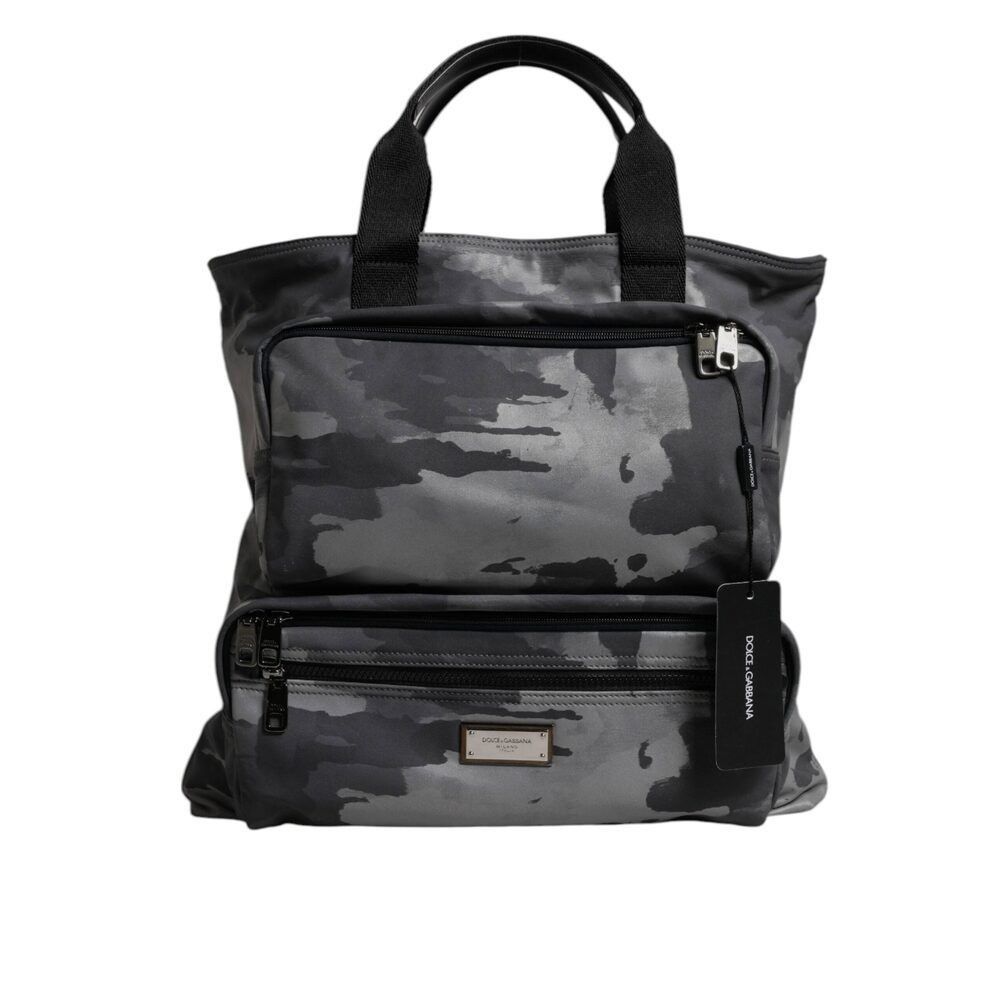 Dolce & Gabbana Dolce & Gabbana Black Camouflage Shoulder Strap Logo Plaque Size ONE SIZE - 3 Thumbnail