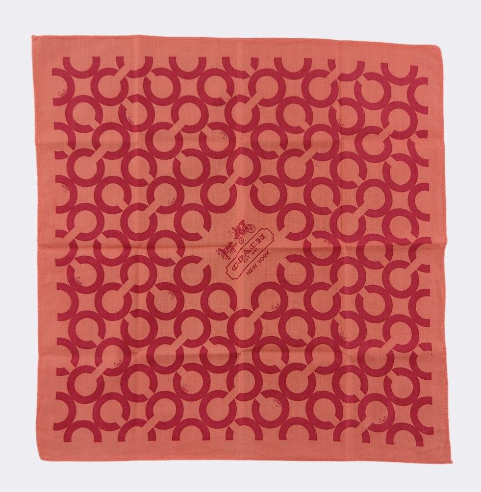 Coach Vintage Coach Handkerchief Neckerchief Bandana H029F Size ONE SIZE - 1 Thumbnail