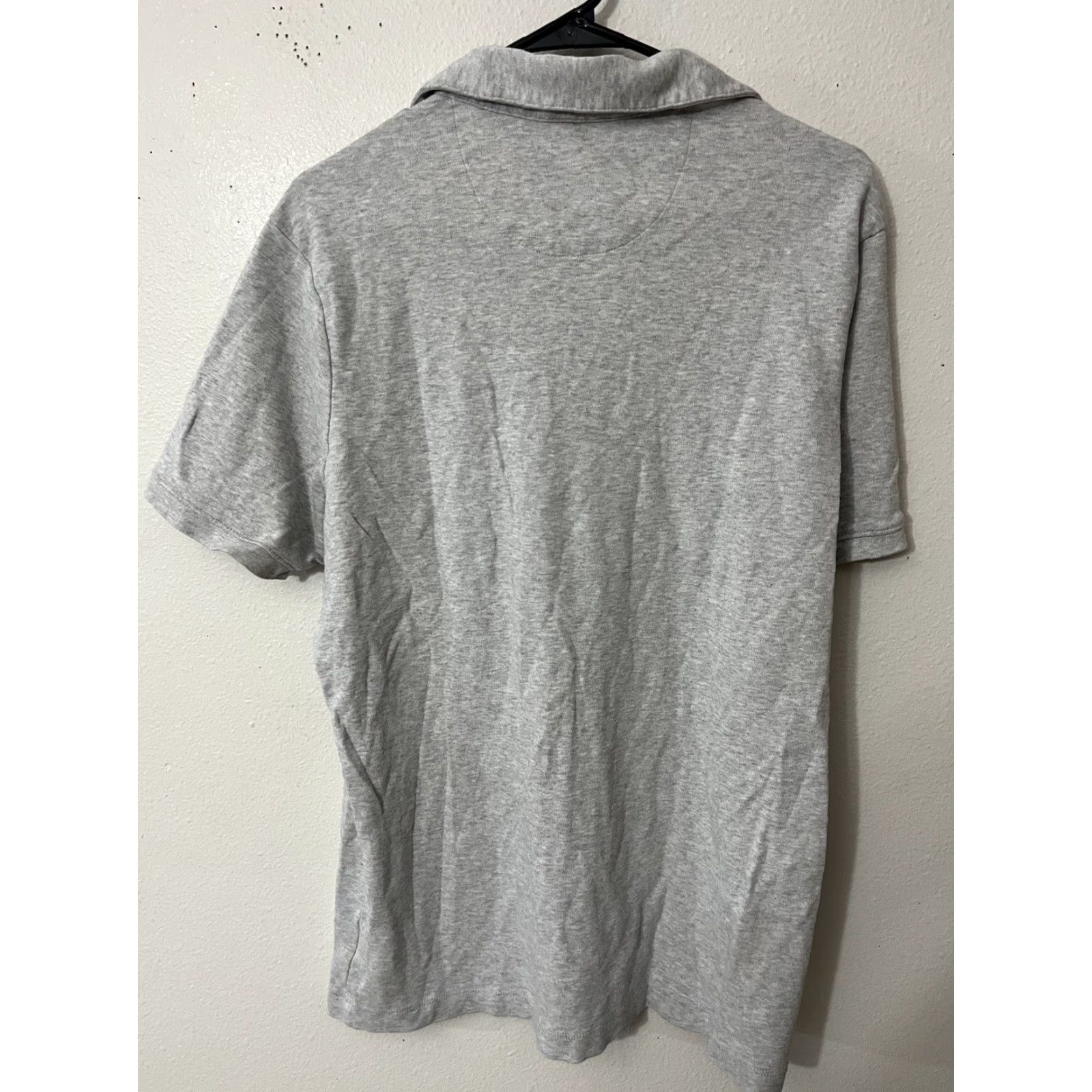 Vintage Tahari Polo Shirt Mens Large Gray Short Sleeve Pocket Solid Cotton Golf Size US L / EU 52-54 / 3 - 2 Thumbnail