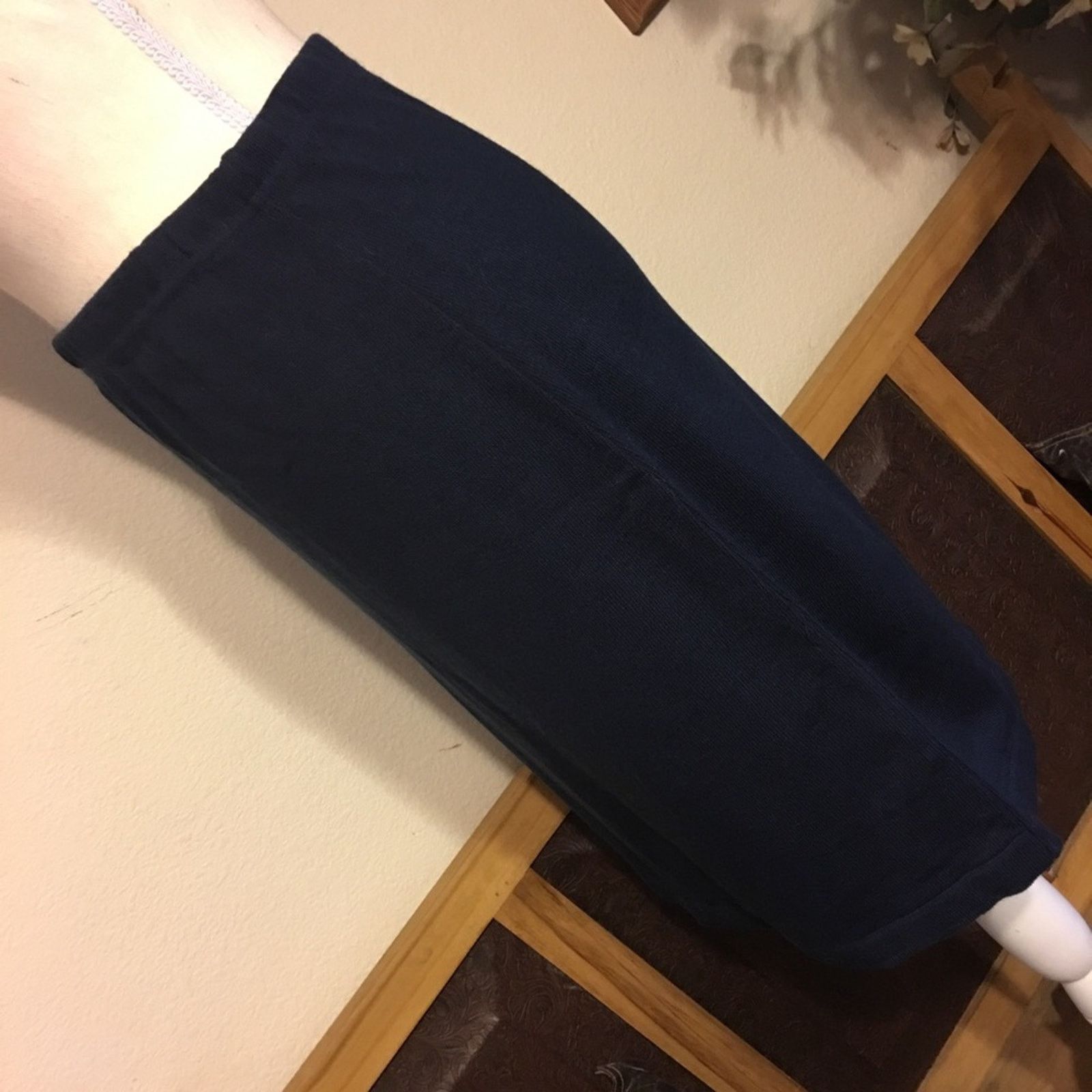 Other Swing navy elastic waist pull on skirt S Size 28" / US 6 / IT 42 - 3 Thumbnail