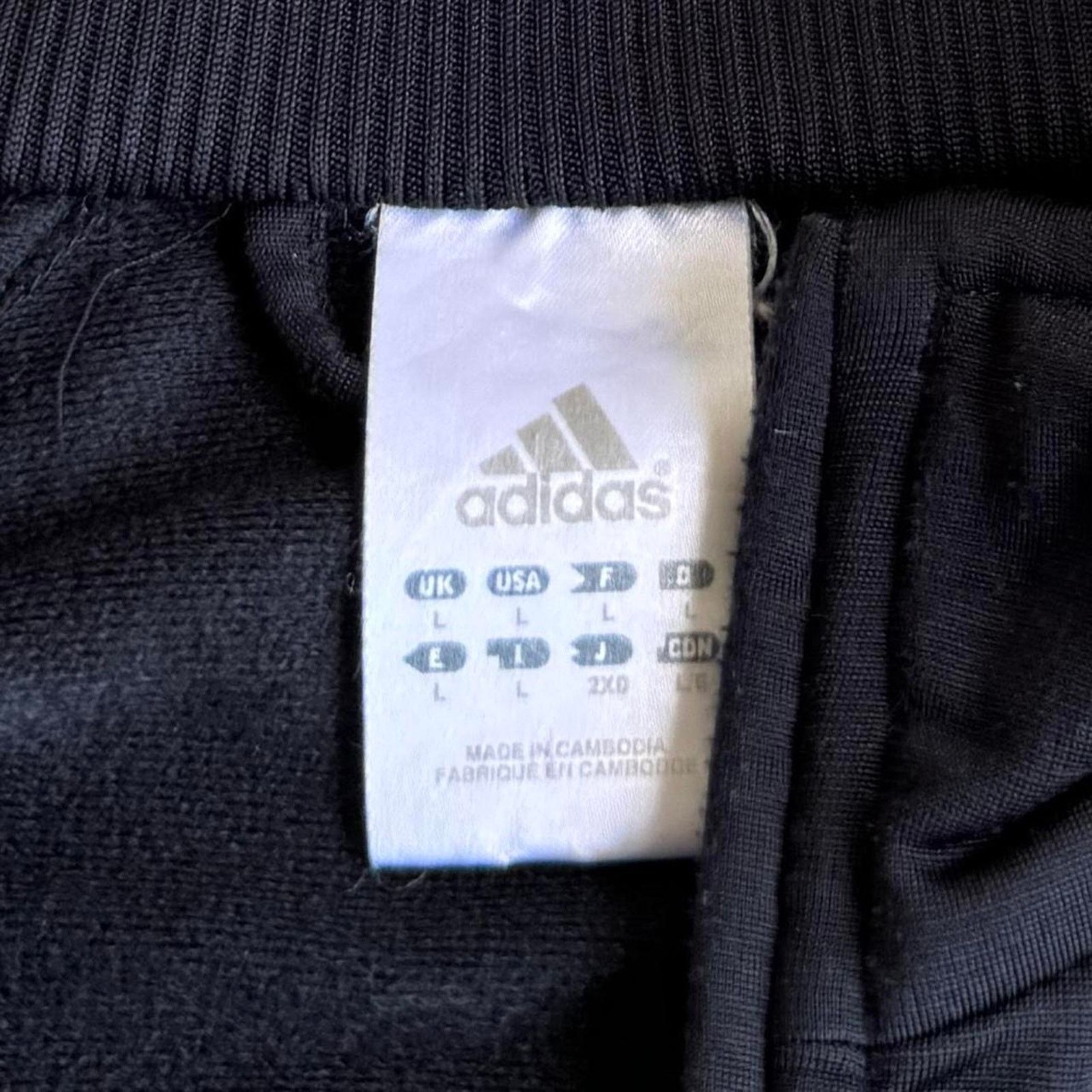 Adidas × Vintage Vintage Y2K Adidas Baggy Graphic Grunge Opium Jacket Size US L / EU 52-54 / 3 - 4 Thumbnail
