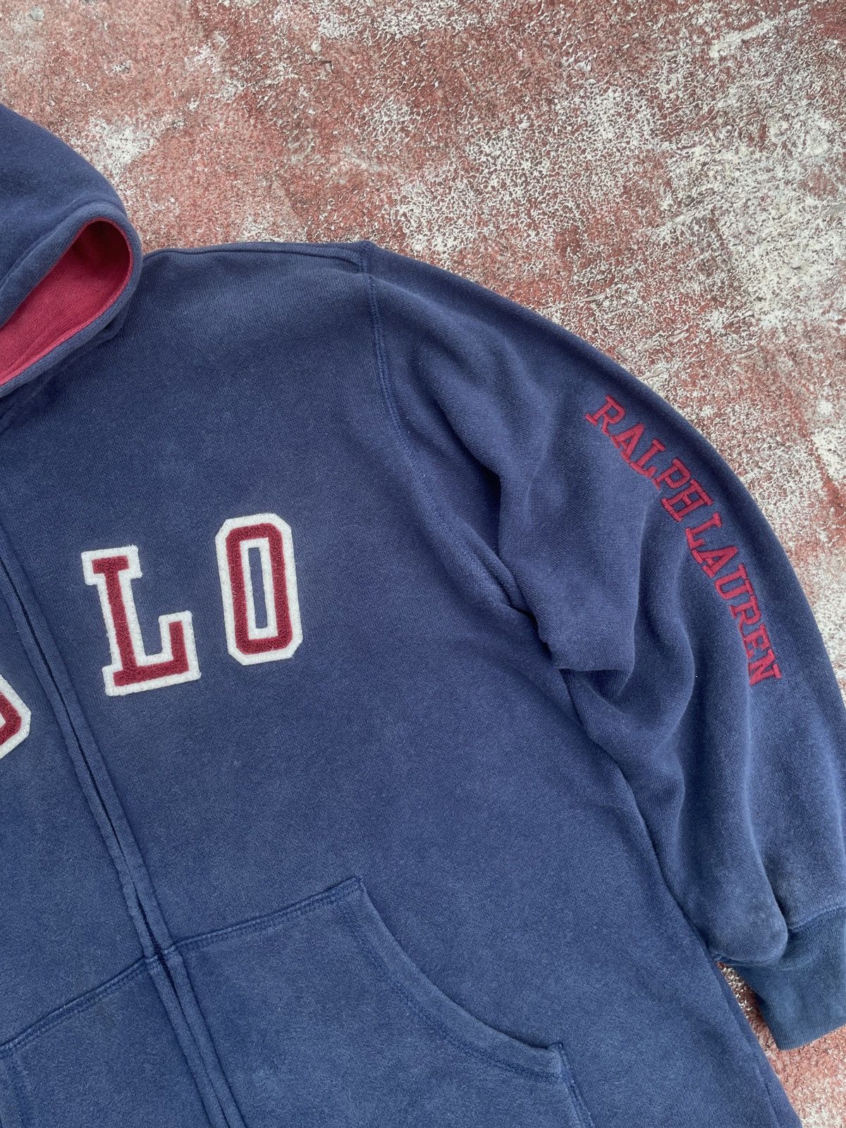 Polo Ralph Lauren Vintage polo Ralph lauren big logo spell out hoodie Size US XL / EU 56 / 4 - 13 Thumbnail