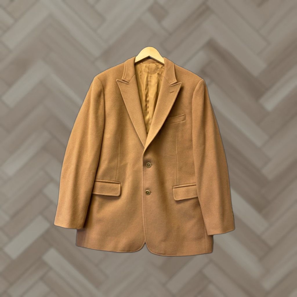 Vintage VINTAGE Winston Men's Blazer Wool Cashmere Camel Size 42 Business Formal Wedding Classic Size 42R - 1 Thumbnail