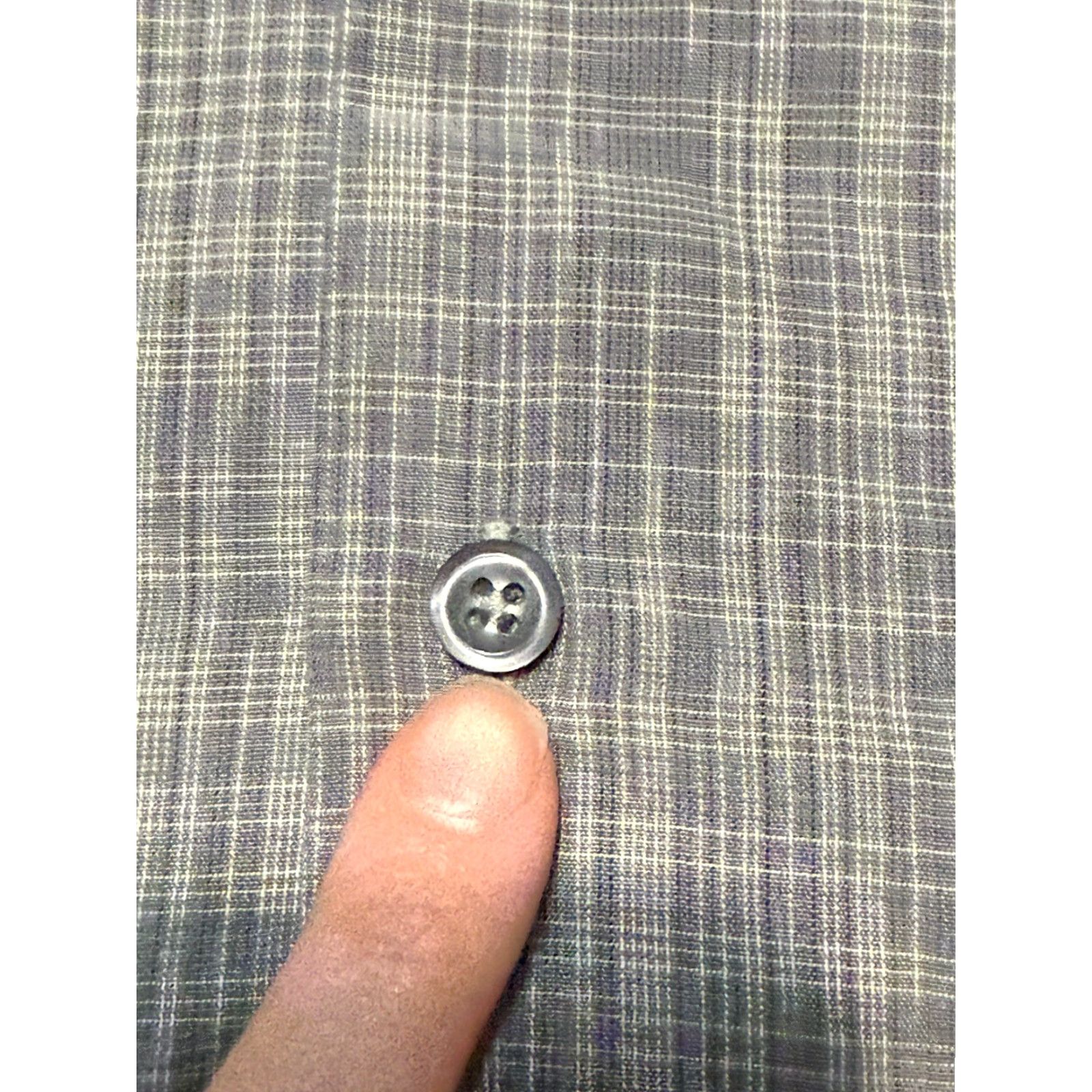 Vintage Age of Wisdom Shirt Mens Size M Grey White Short Sleeve Button Up Size US M / EU 48-50 / 2 - 5 Thumbnail