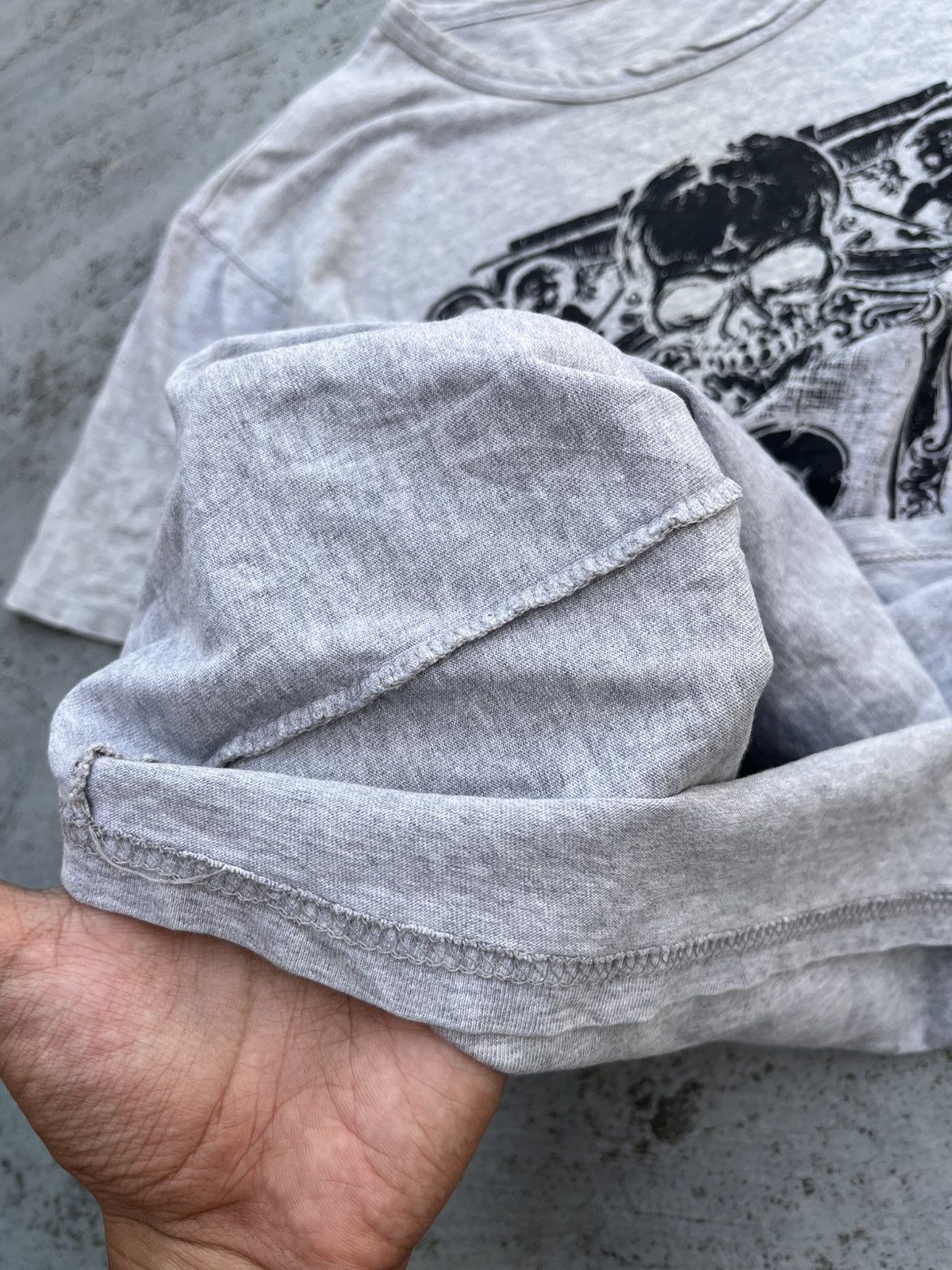 If Six Was Nine × Japanese Brand × Le Grande Bleu (L.G.B.) JAPANESE SKULL TRIBAL POEM GOTHIC TEE PUNK Size US S / EU 44-46 / 1 - 2 Thumbnail