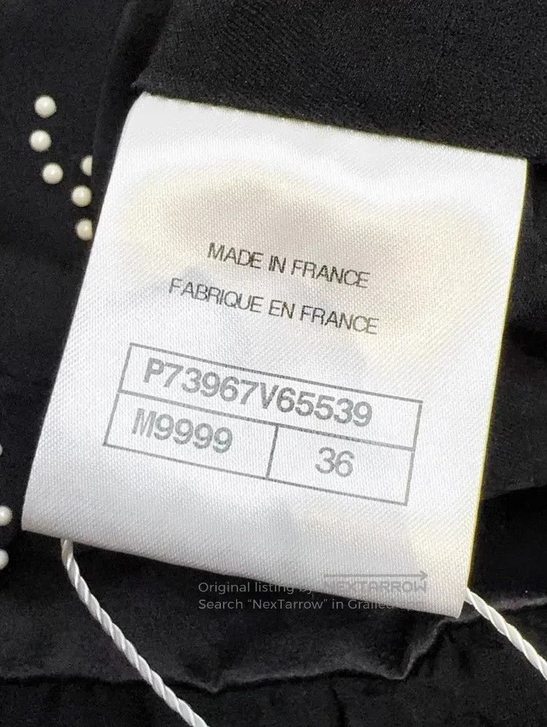 Chanel Chanel 23C black heavy industry white studs full of logo s Size XS / US 0-2 / IT 36-38 - 6 Thumbnail