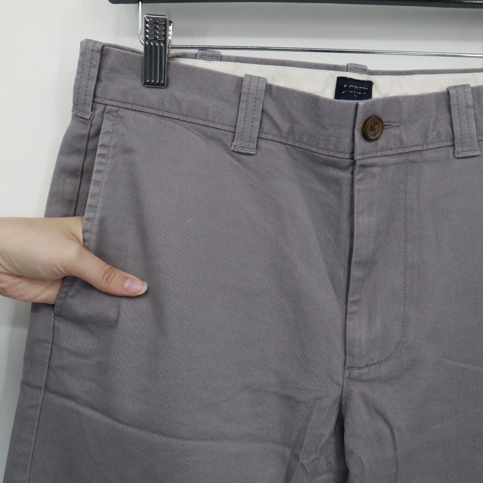 J.Crew J. Crew 9" Flex Chino Shorts Mens 31 Gray Preppy Academia Size US 31 - 7 Thumbnail
