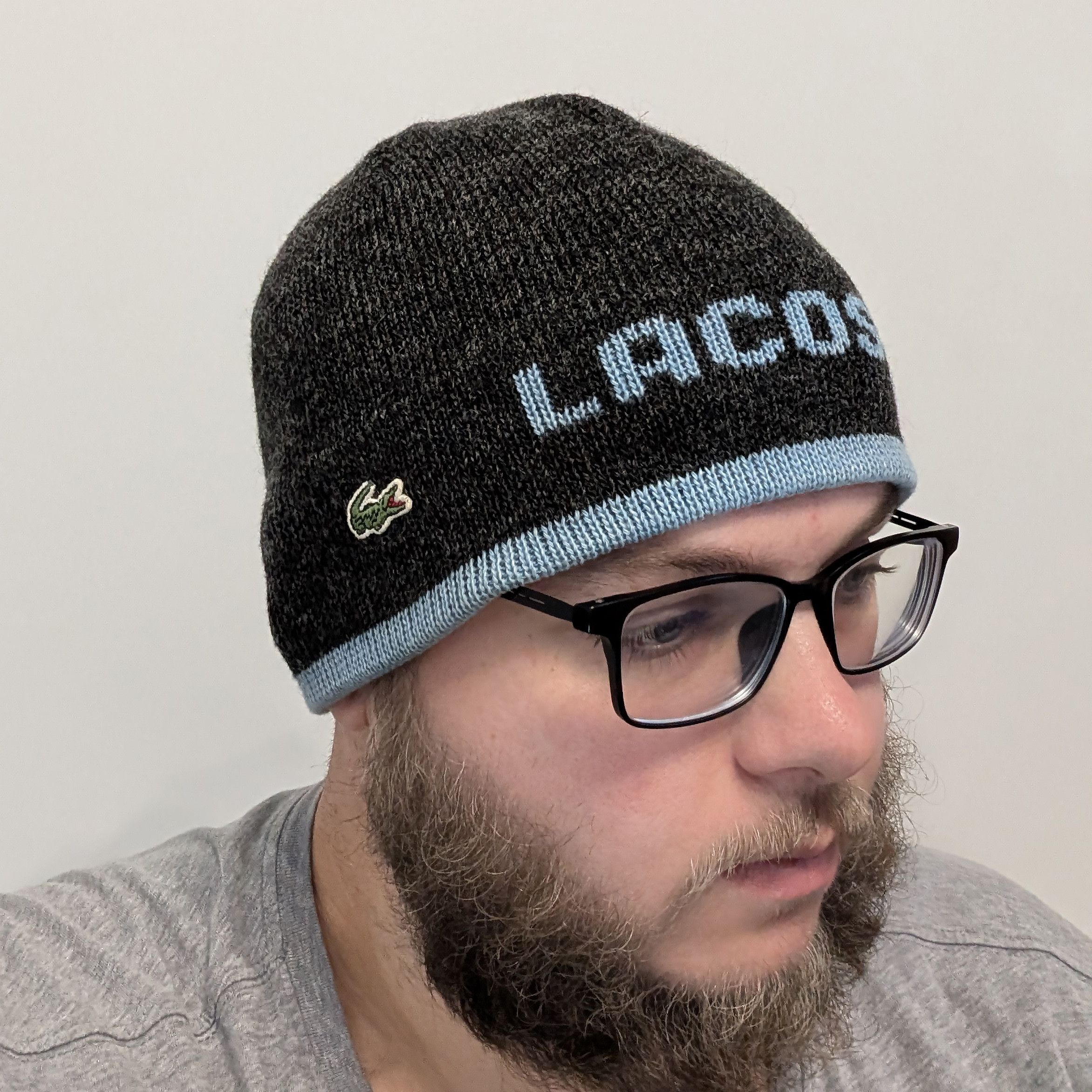 Lacoste Vintage Lacoste Wool Beanie Hat Unisex Crocodile Logo Knit Size ONE SIZE - 7 Thumbnail