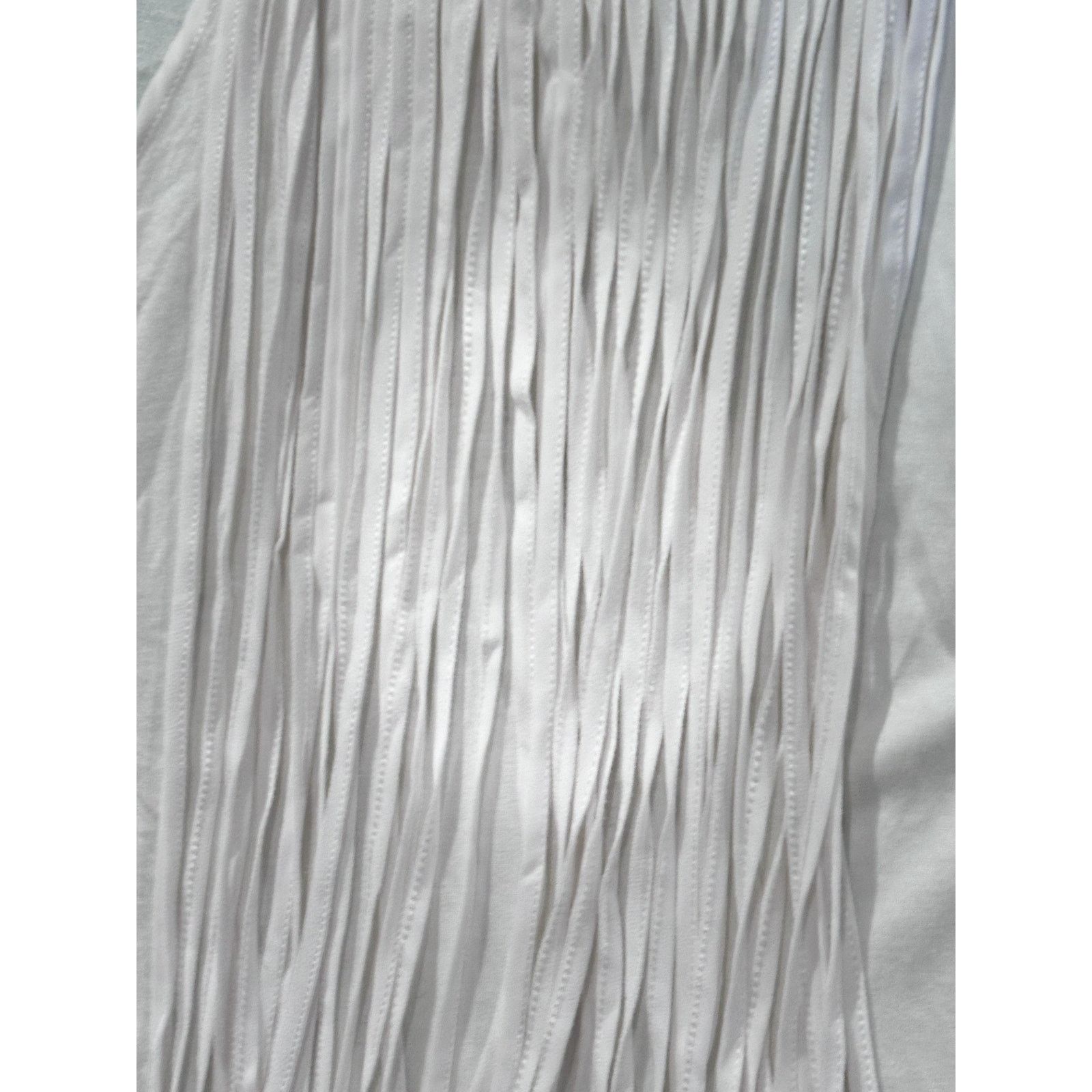 Zara ZARA Trafluc Women's Off-White Fringe Spaghetti Strap Top Size S / US 4 / IT 40 - 5 Thumbnail