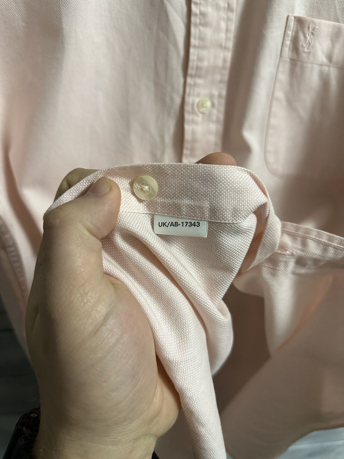 Yves Saint Laurent Luxury Yves Saint Laurent Shirt Button YSL Vintage Size 16 Size US L / EU 52-54 / 3 - 7 Thumbnail