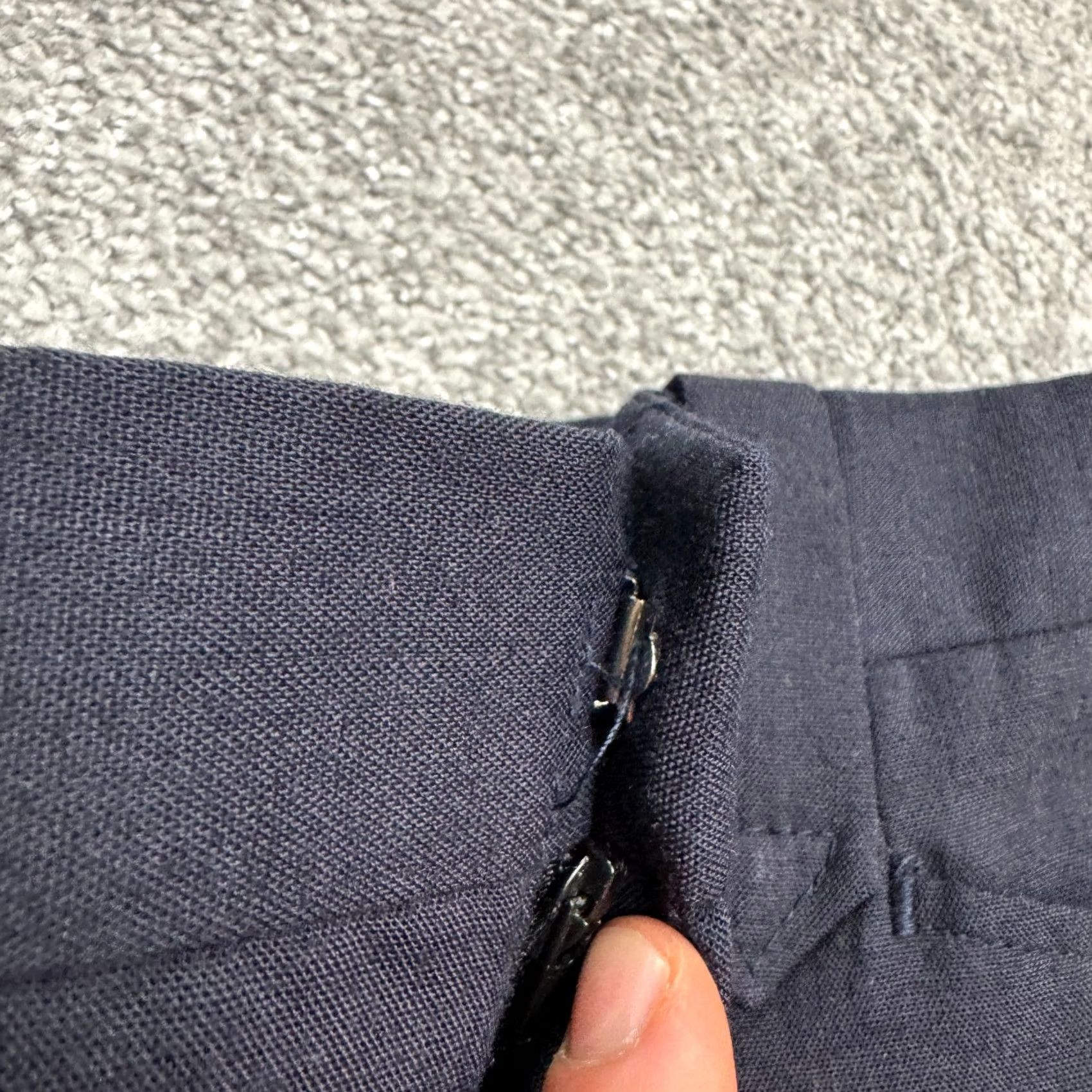 Farah VINTAGE Farah Dress Pants Women 32x29 Blue Wool Blend Polyester Straight Front 90s Retro Classic Mens Womens Size 24" / US 00 / IT 34 - 3 Thumbnail