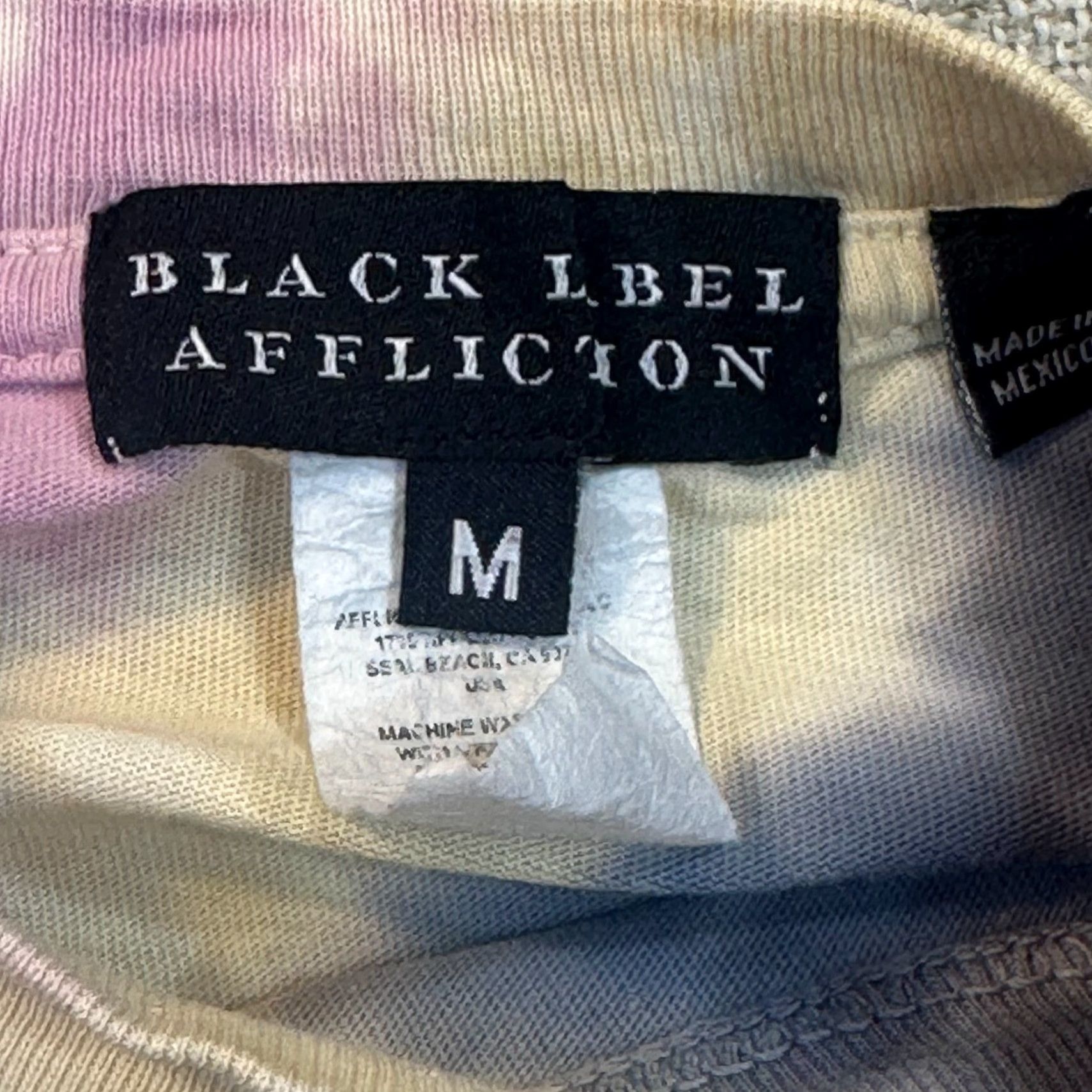 Affliction Affliction Black Label Y2K AOP Mens Medium Tie Dye Tiger Double Sided Reflection Shirt Size US M / EU 48-50 / 2 - 7 Thumbnail