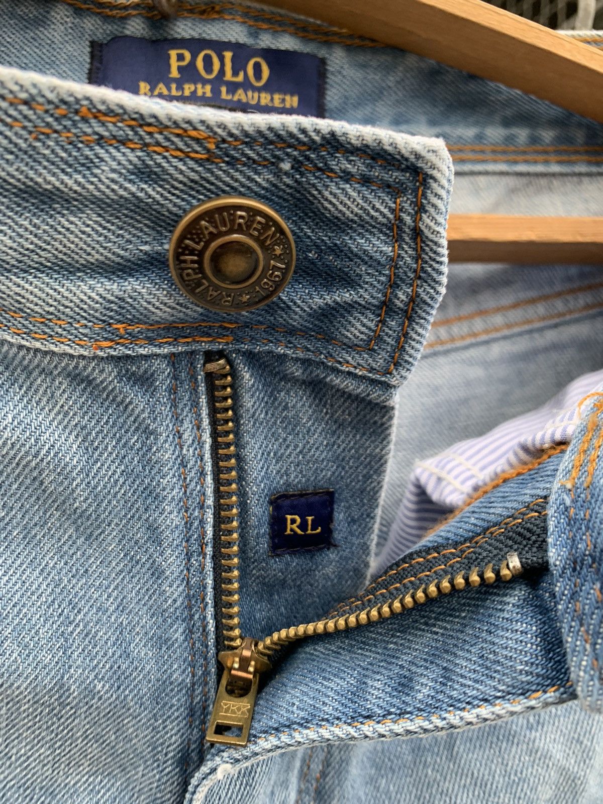 Polo Ralph Lauren Polo Ralph Lauren Blue Baggy Jeans Affliction Size US 34 / EU 50 - 10 Thumbnail