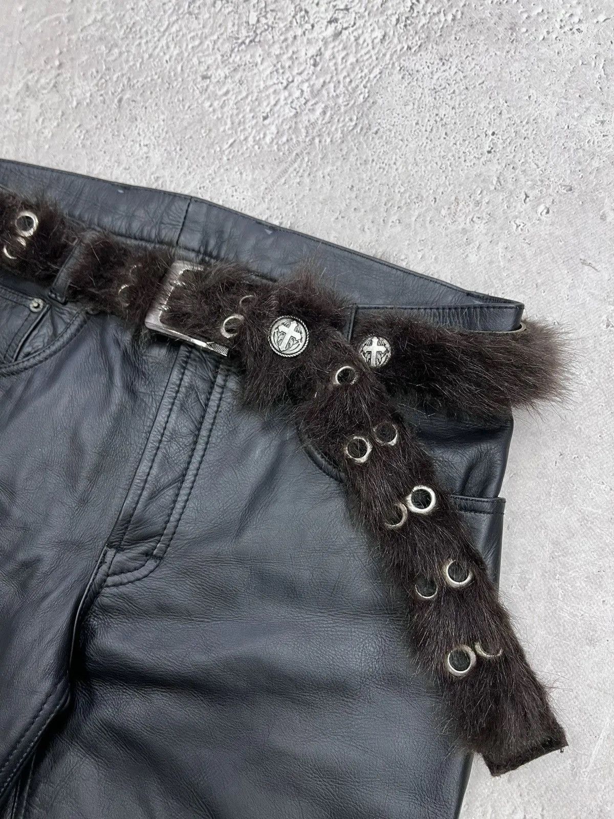 Other Vintage fur fuzzy hystericglamour style punk belt Size ONE SIZE - 10 Thumbnail