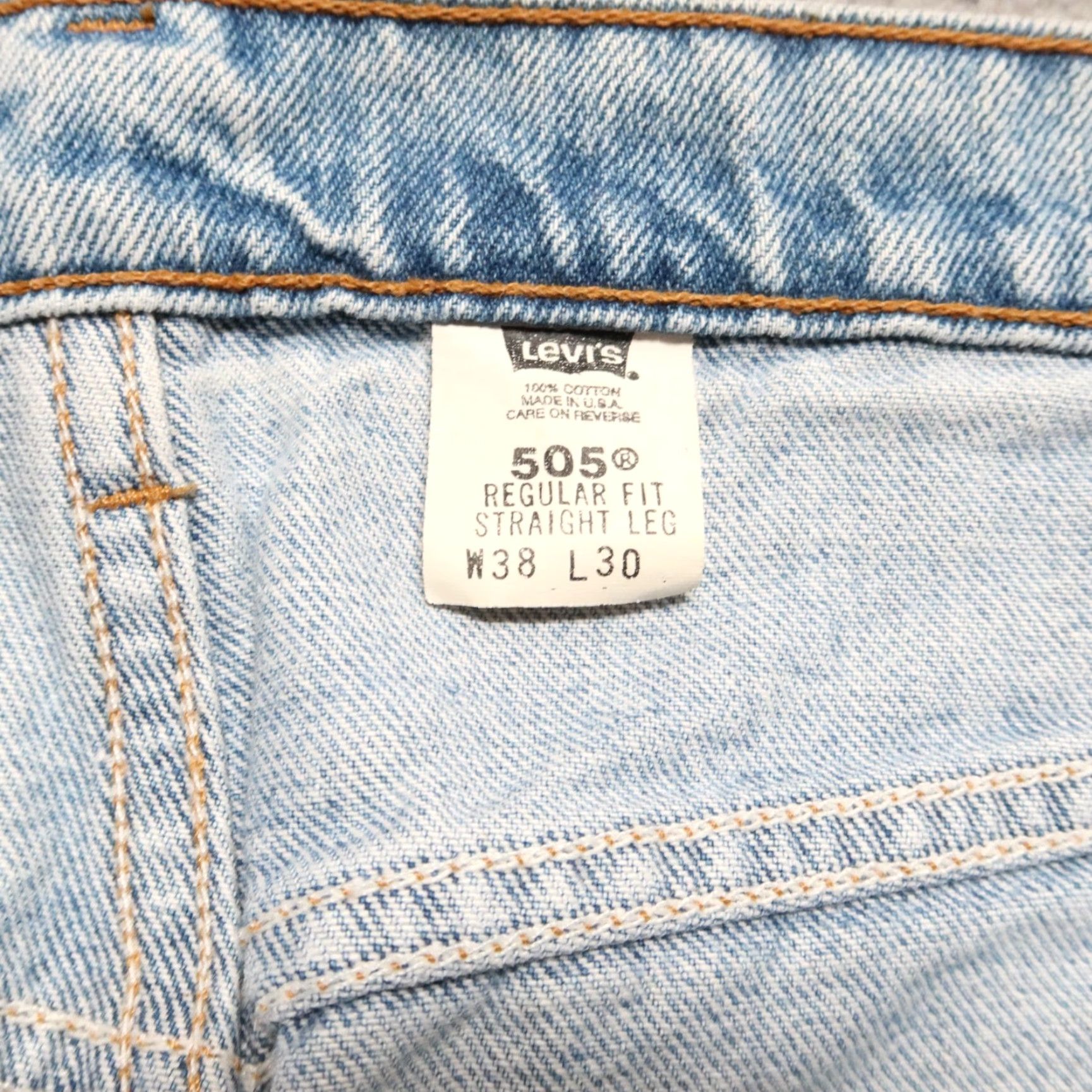 Levi's VINTAGE Levi's 505 Jeans Men Denim Light Wash Size 36 29 inches Made in USA Size US 36 / EU 52 - 6 Thumbnail