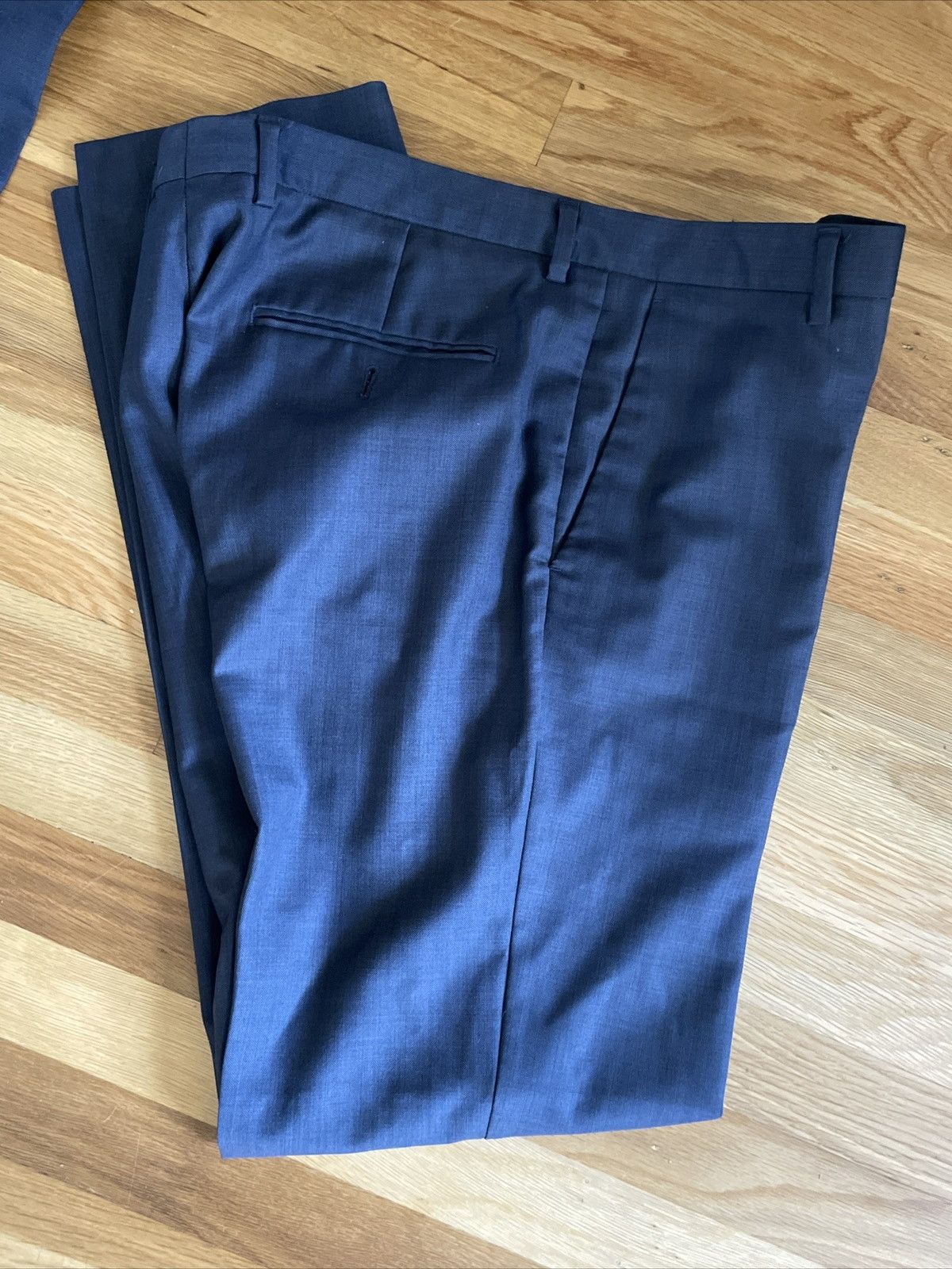 J.Crew J Crew Thompson Fit 44L Blue Suit 35x34 Pants Size 44L - 7 Thumbnail