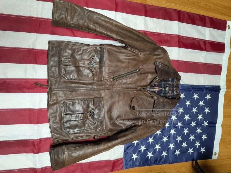 RRL Ralph Lauren RRL Heavy Waxed Horsehide Newsboy Jacket. Size US L / EU 52-54 / 3 - 1 Thumbnail