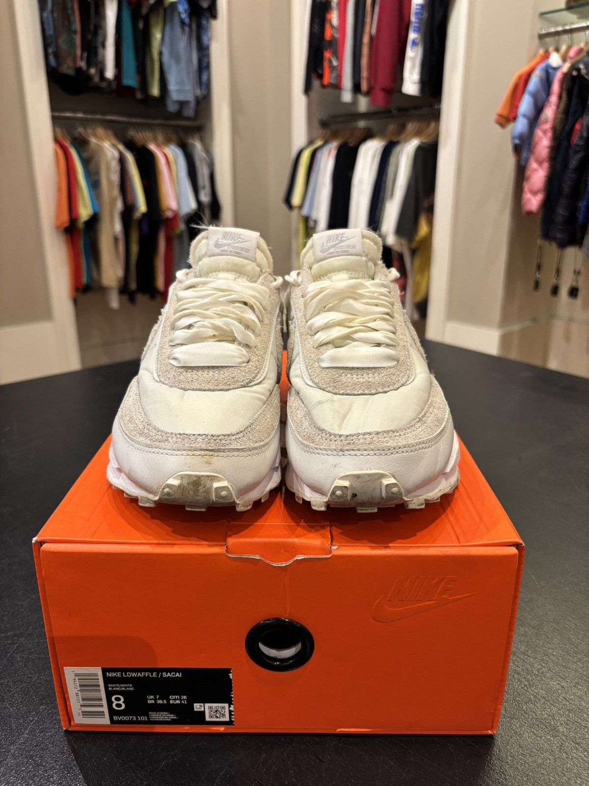 Nike × Sacai Nike LD Waffle sacai White Nylon Size US 8 / EU 41 - 3 Thumbnail