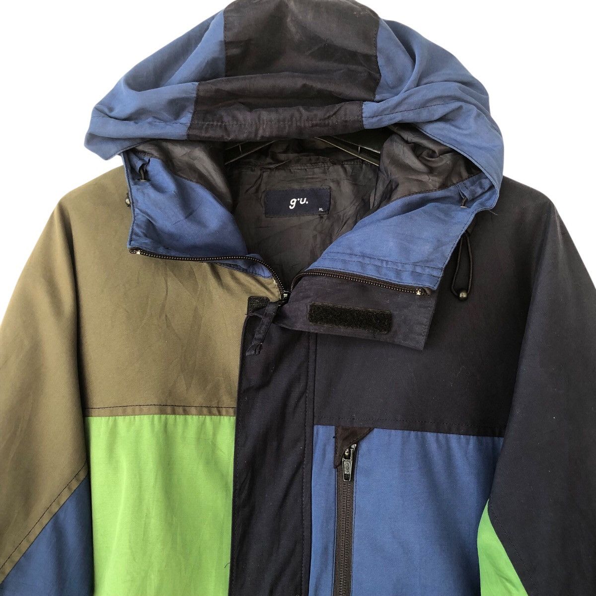 GU × Japanese Brand × Undercover Gu Colour Block Outdoor Jacket Size US XL / EU 56 / 4 - 9 Thumbnail