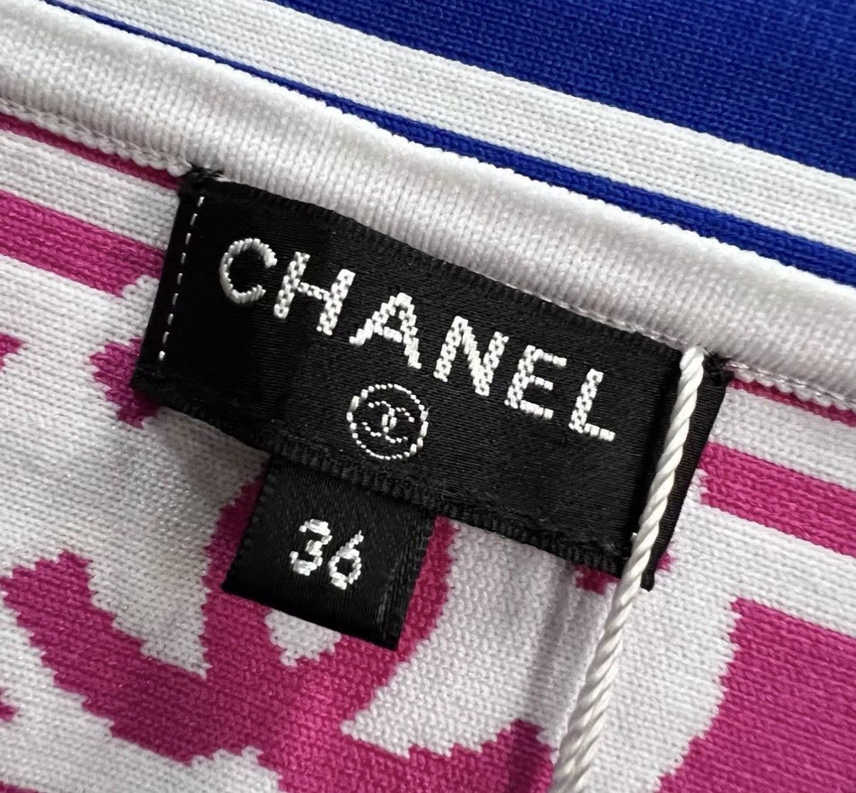 Chanel Chanel Colorful Striped CC Printed Dress J41 Size XS / US 0-2 / IT 36-38 - 3 Thumbnail