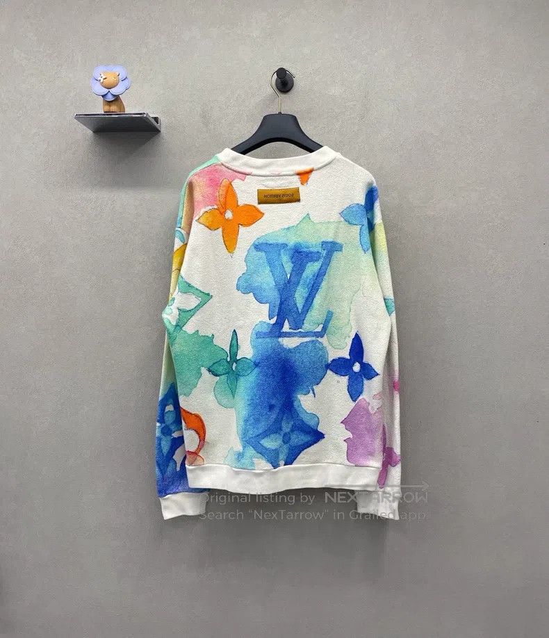 Louis Vuitton Louis Vuitton Crew Neck Pullover Ink Print Hoopless Classi Size US XL / EU 56 / 4 - 2 Thumbnail